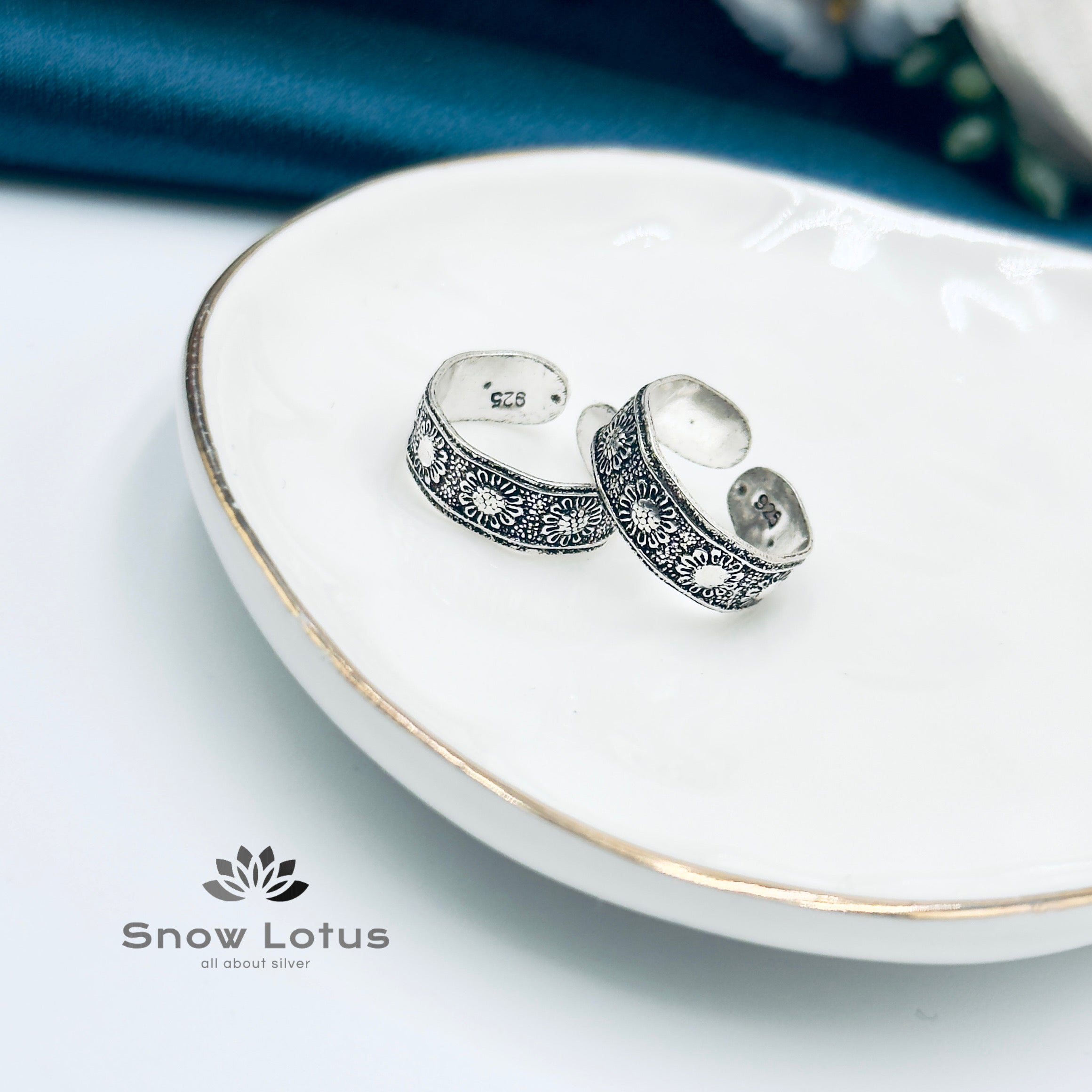 Toe Rings Antique Plain M12