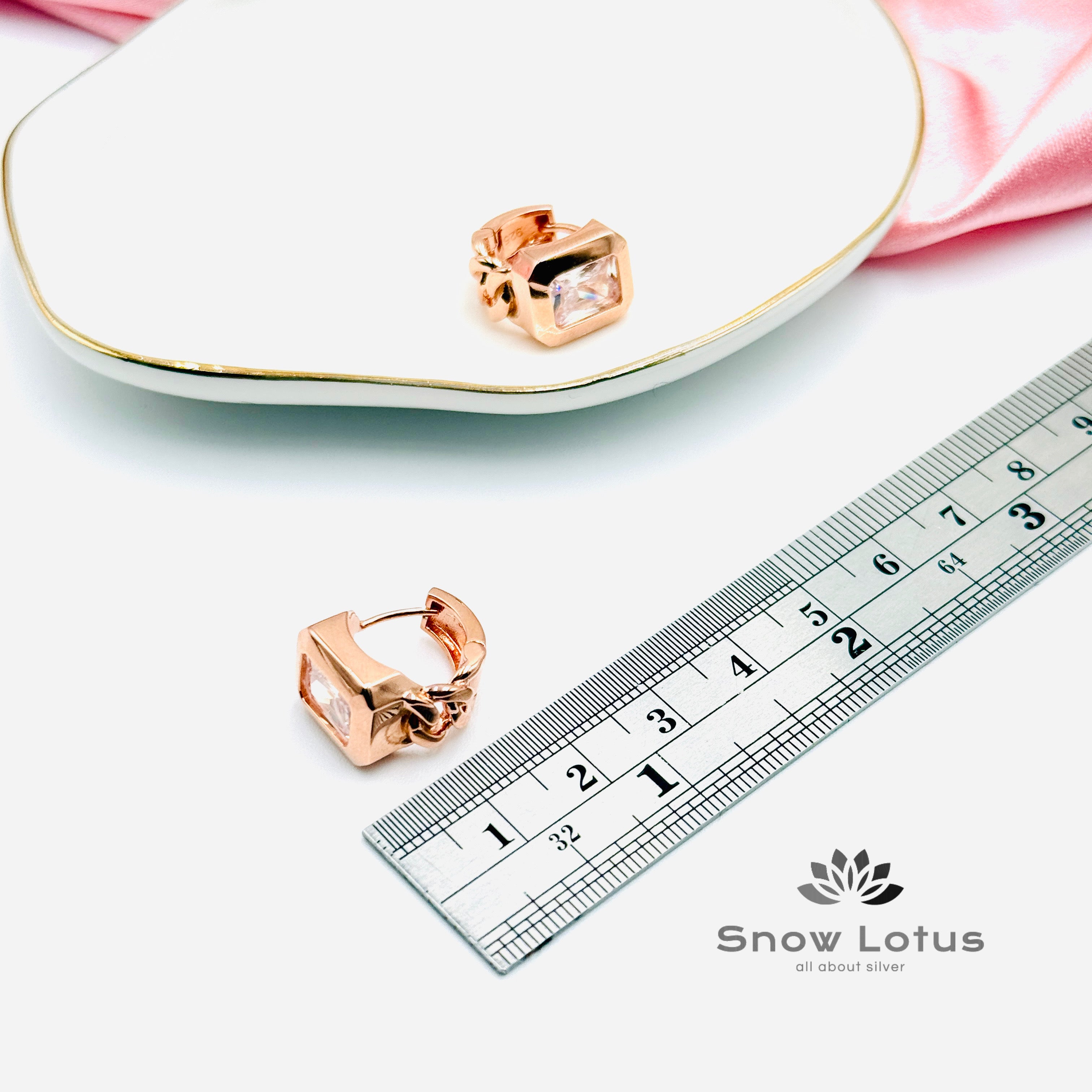Cubic Zicon Watch Earrings Bali