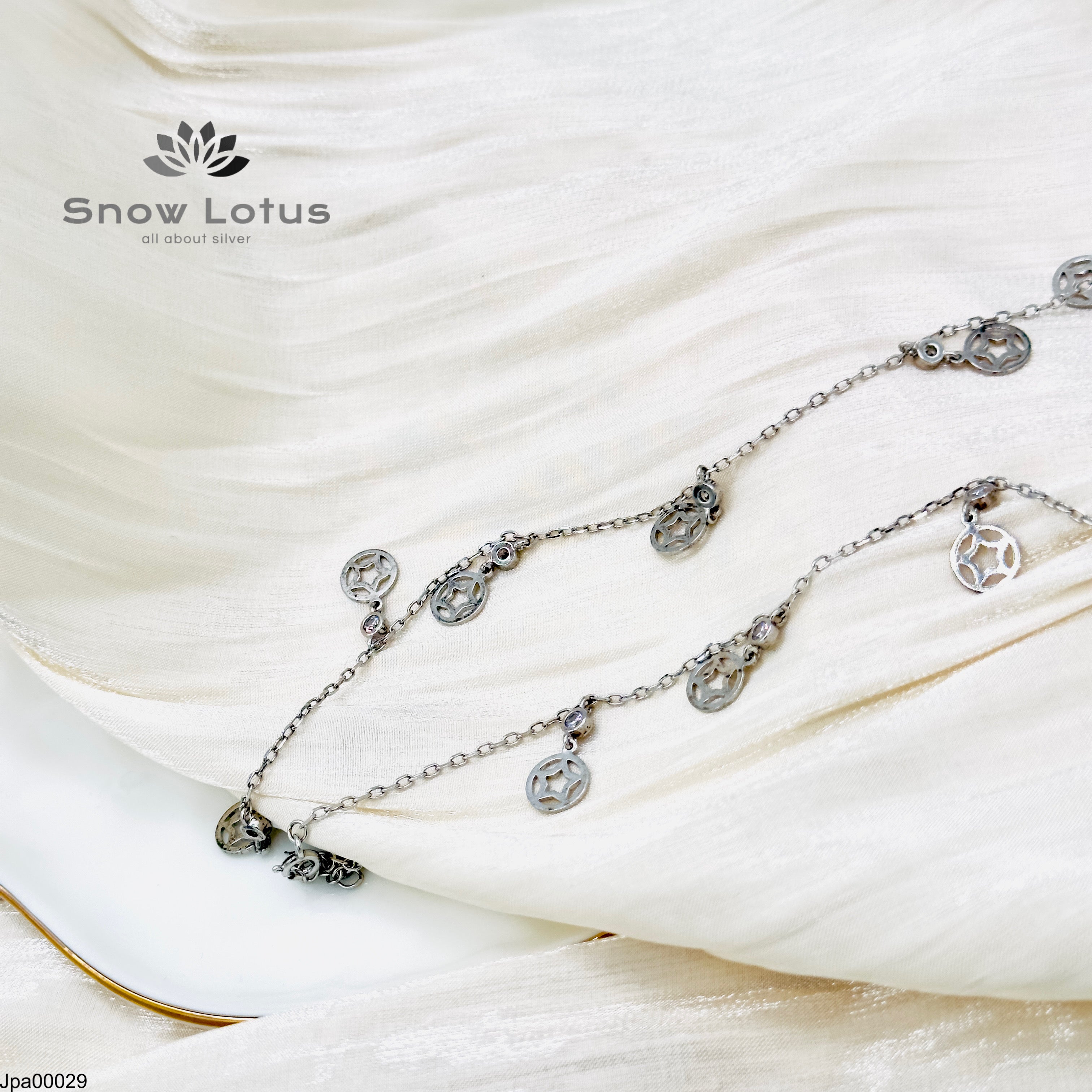 9.0 Payal pair Star Circles Charms