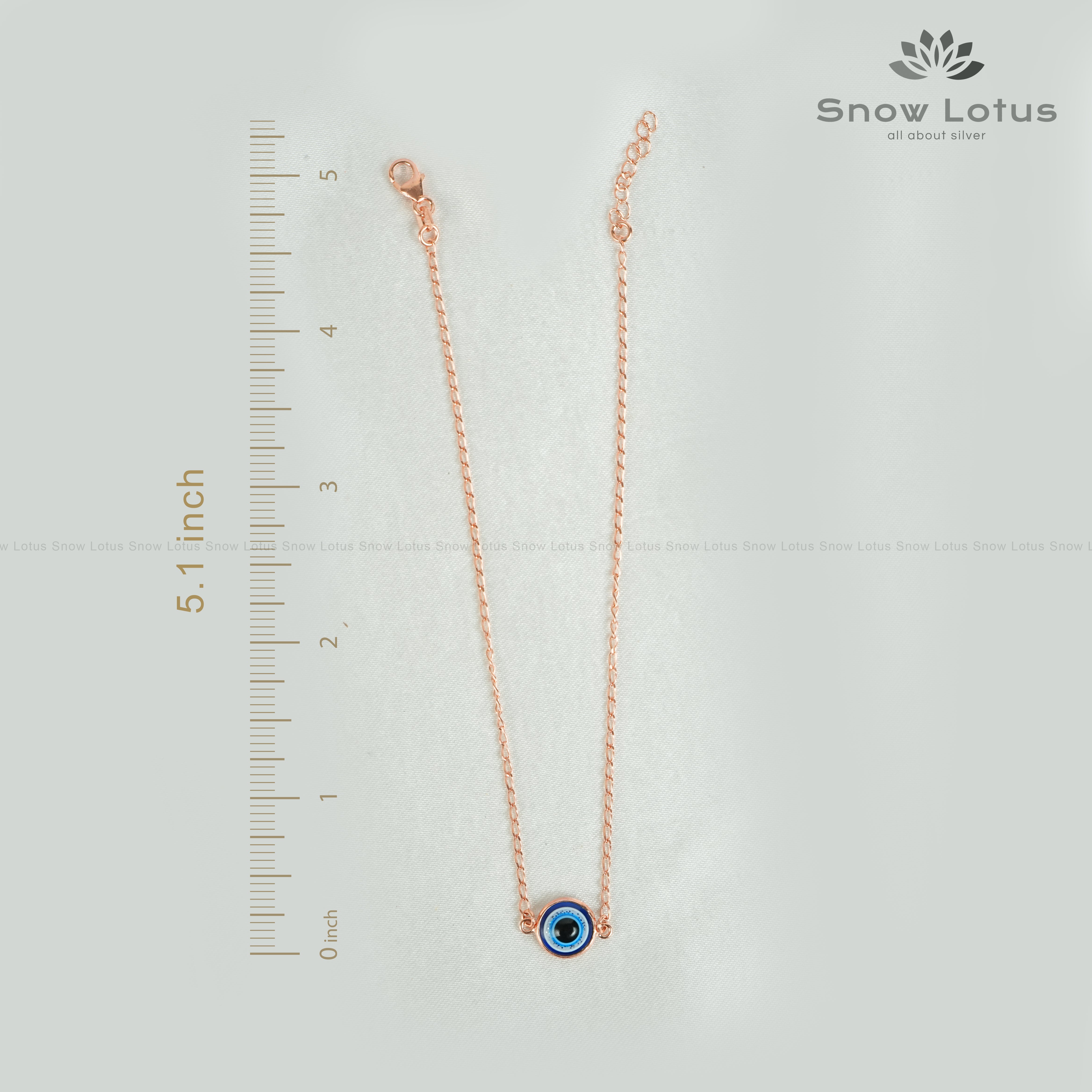 Evil Eye Rose Gold Anklets