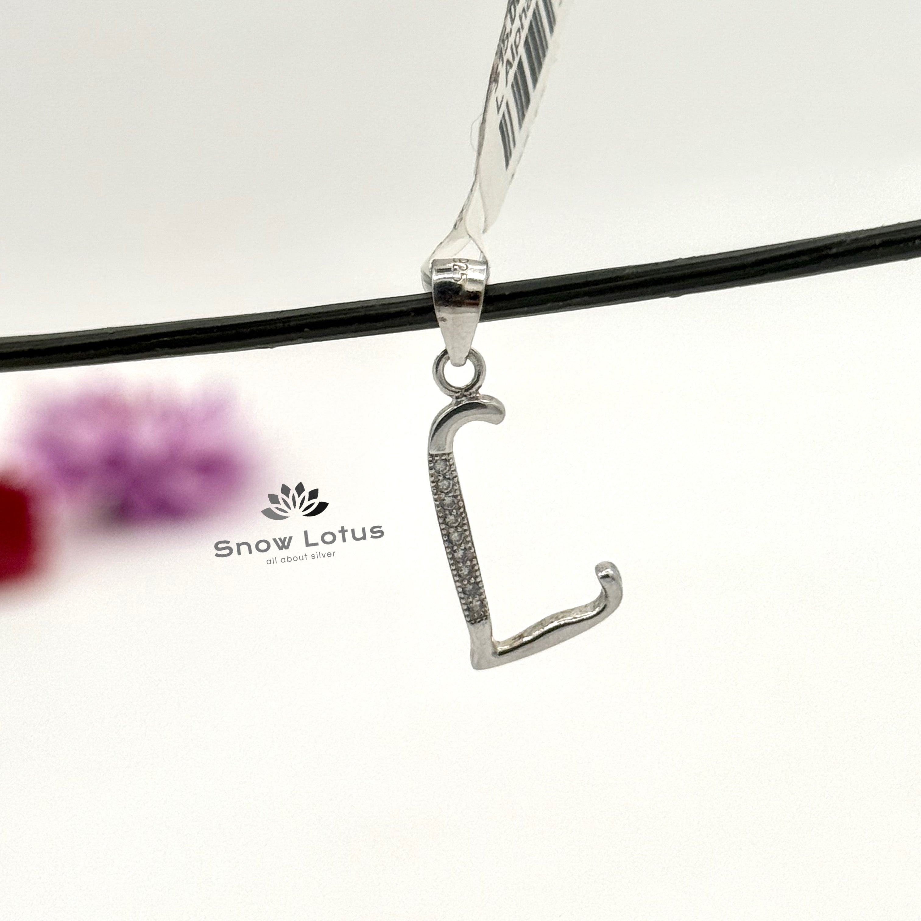 L Alphabet CZ Pendant
