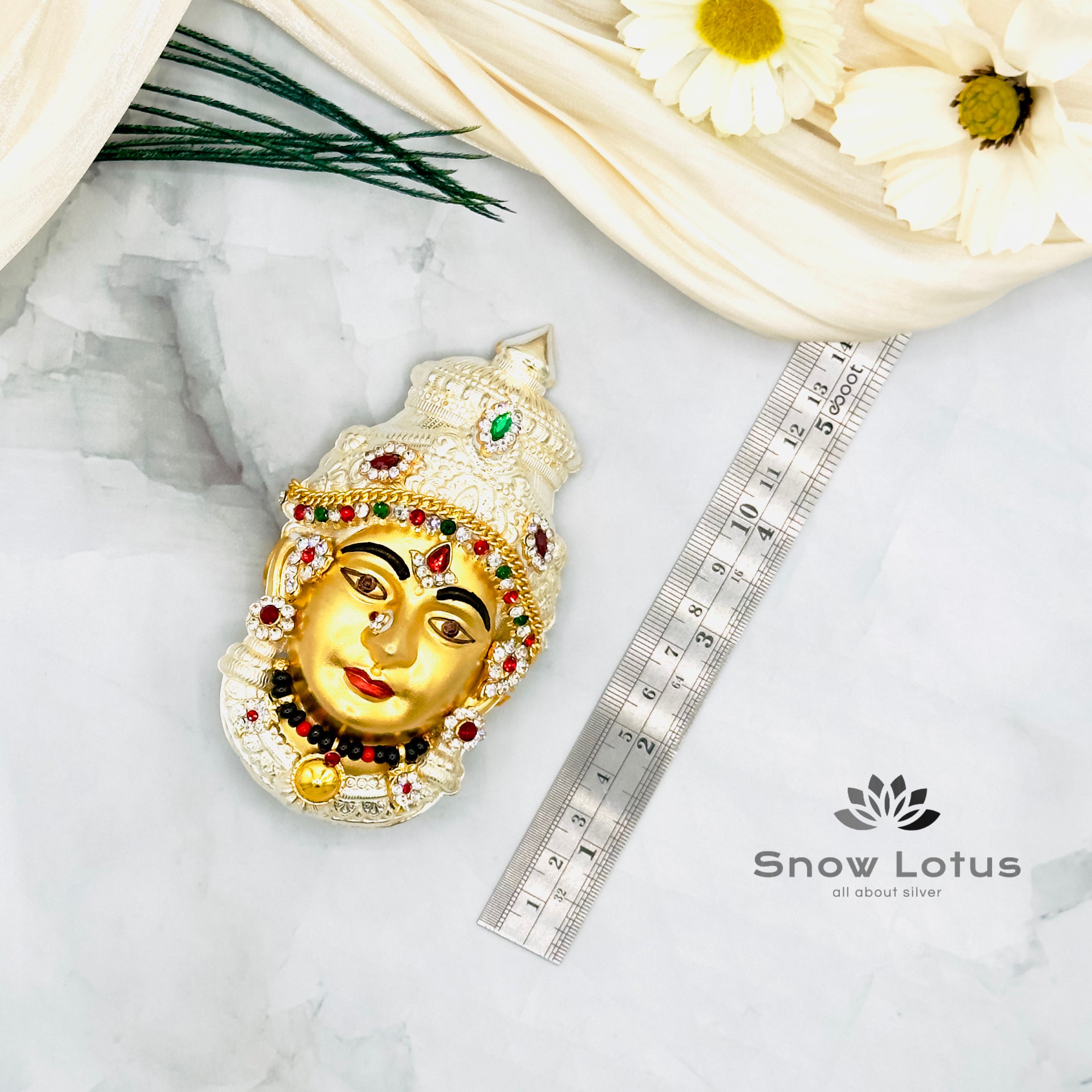 Ammavari face gold with Accesories 925