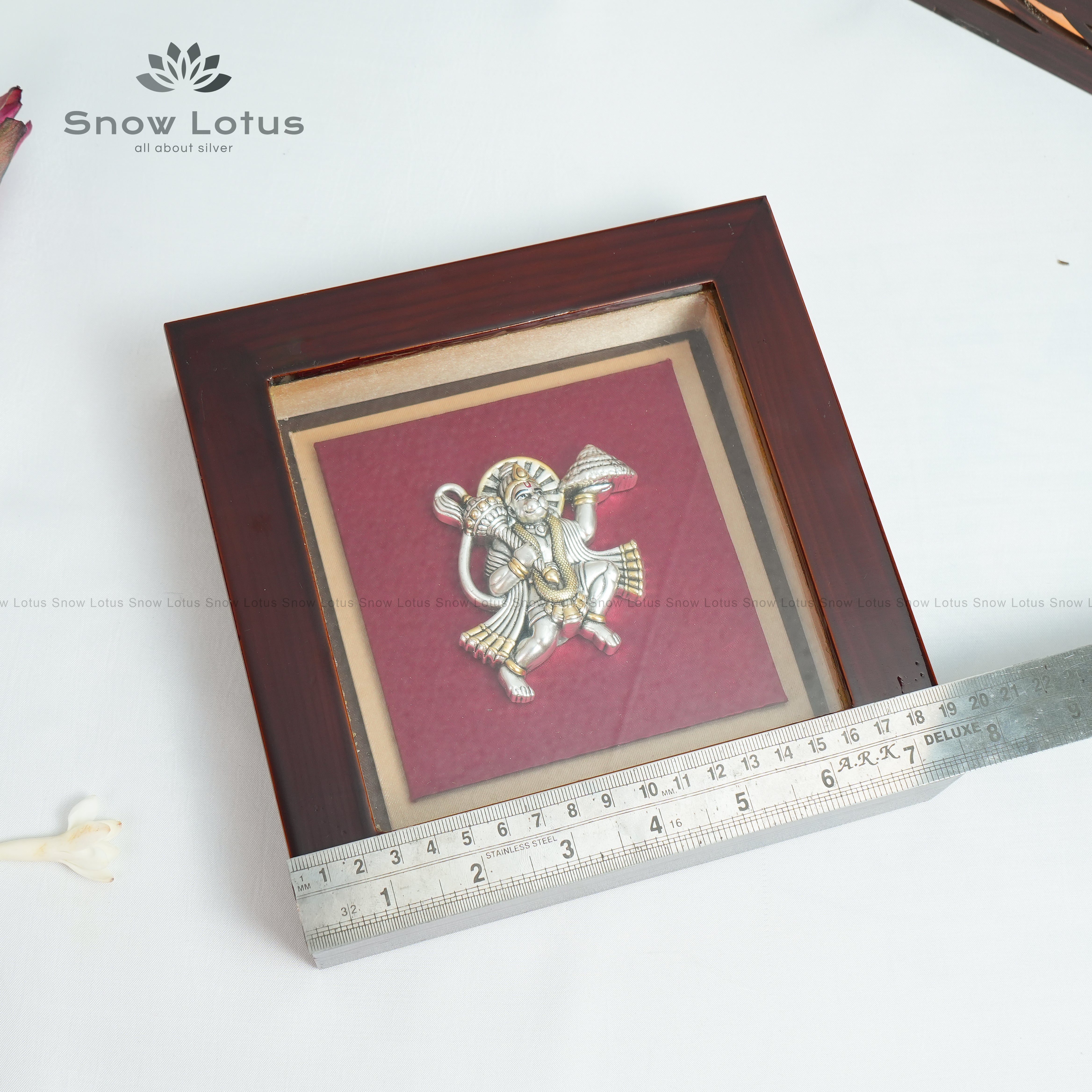Antique 925 Hanuman Frame 7.5*7.5