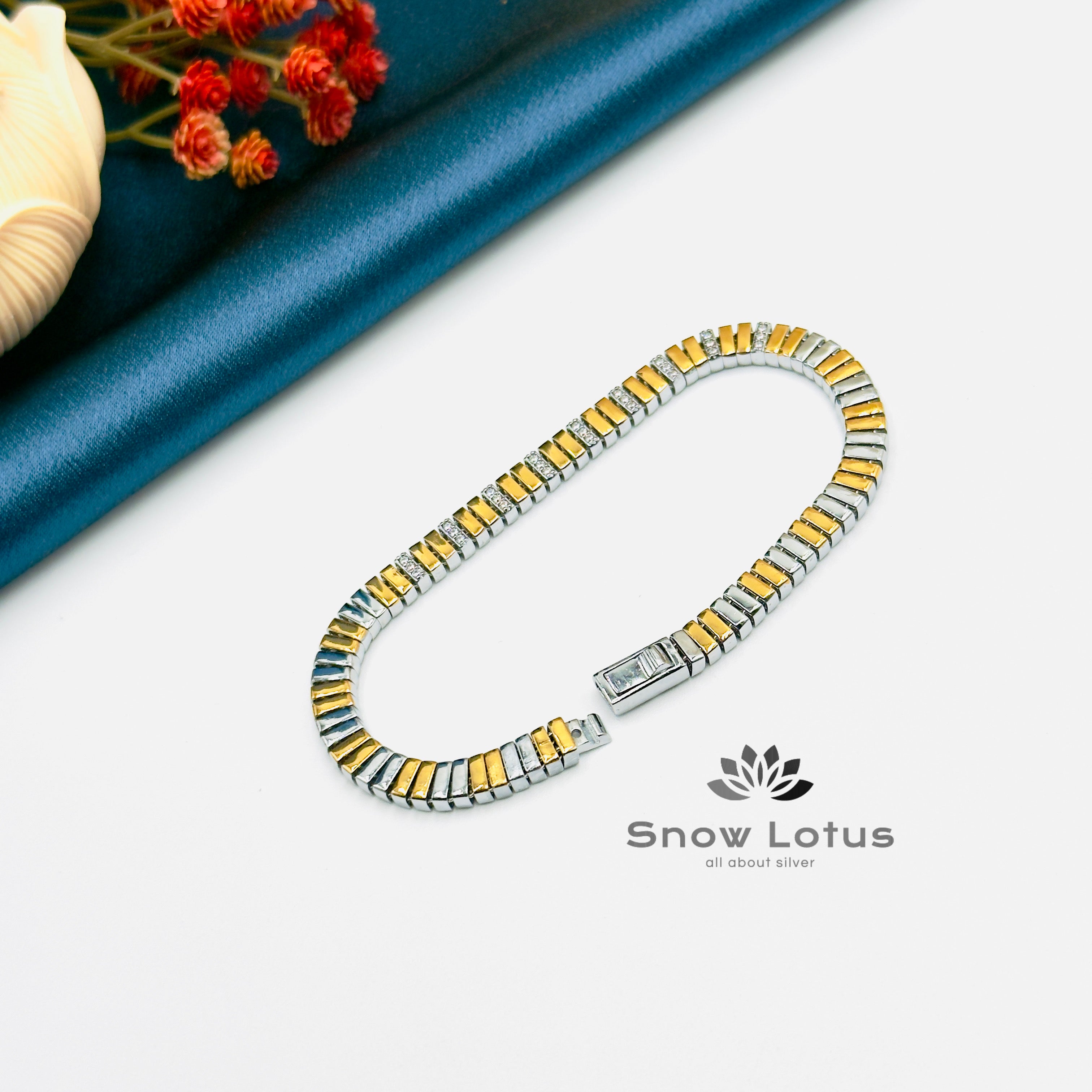 Gold Tone Mens Bracelet M1