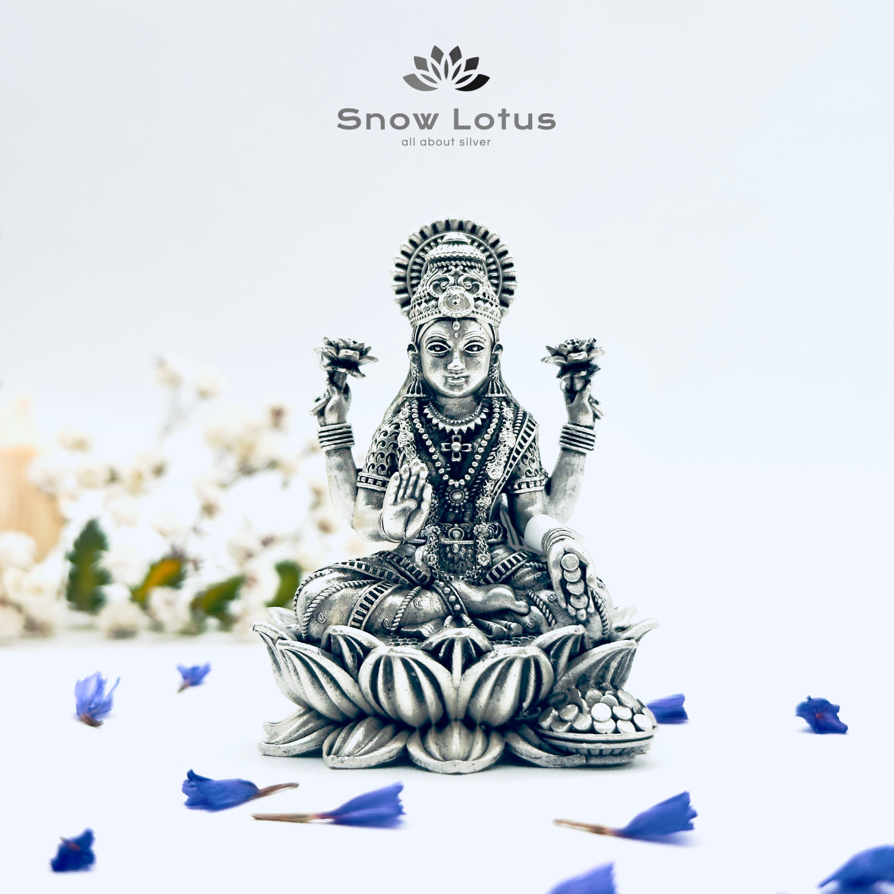 Lakshmi Devi Lotus Antique 3D M2