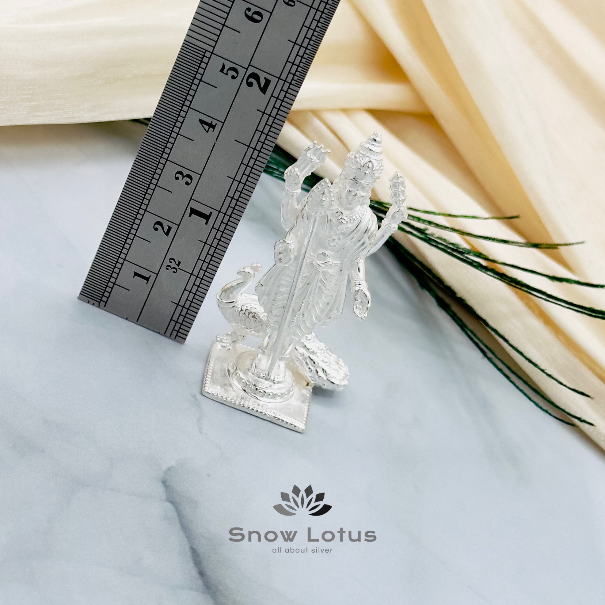 Subramanya Swamy Silver Solid 3D