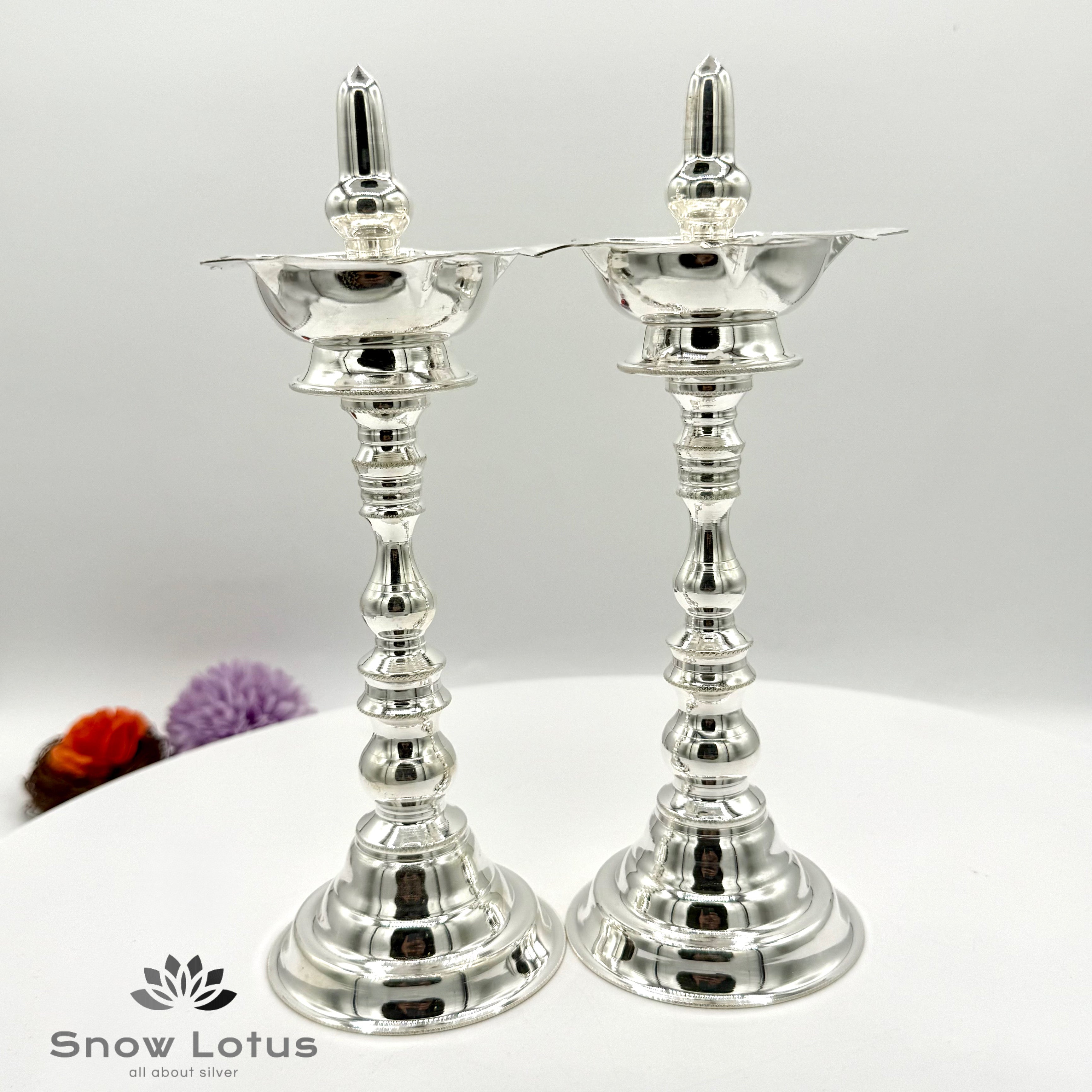 Plain Bud Diyas Pair