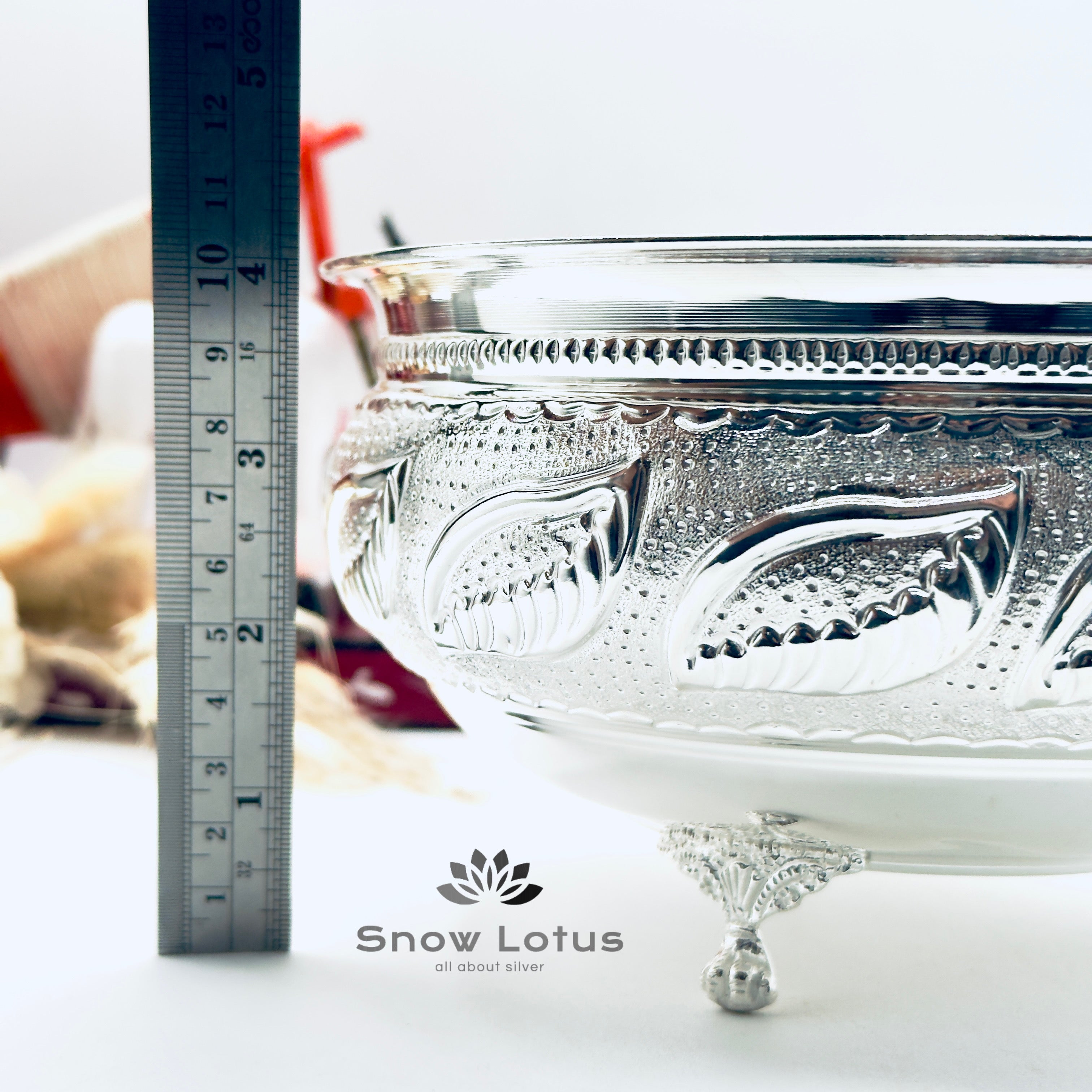 Nakshi Pooja Bowls with Legs