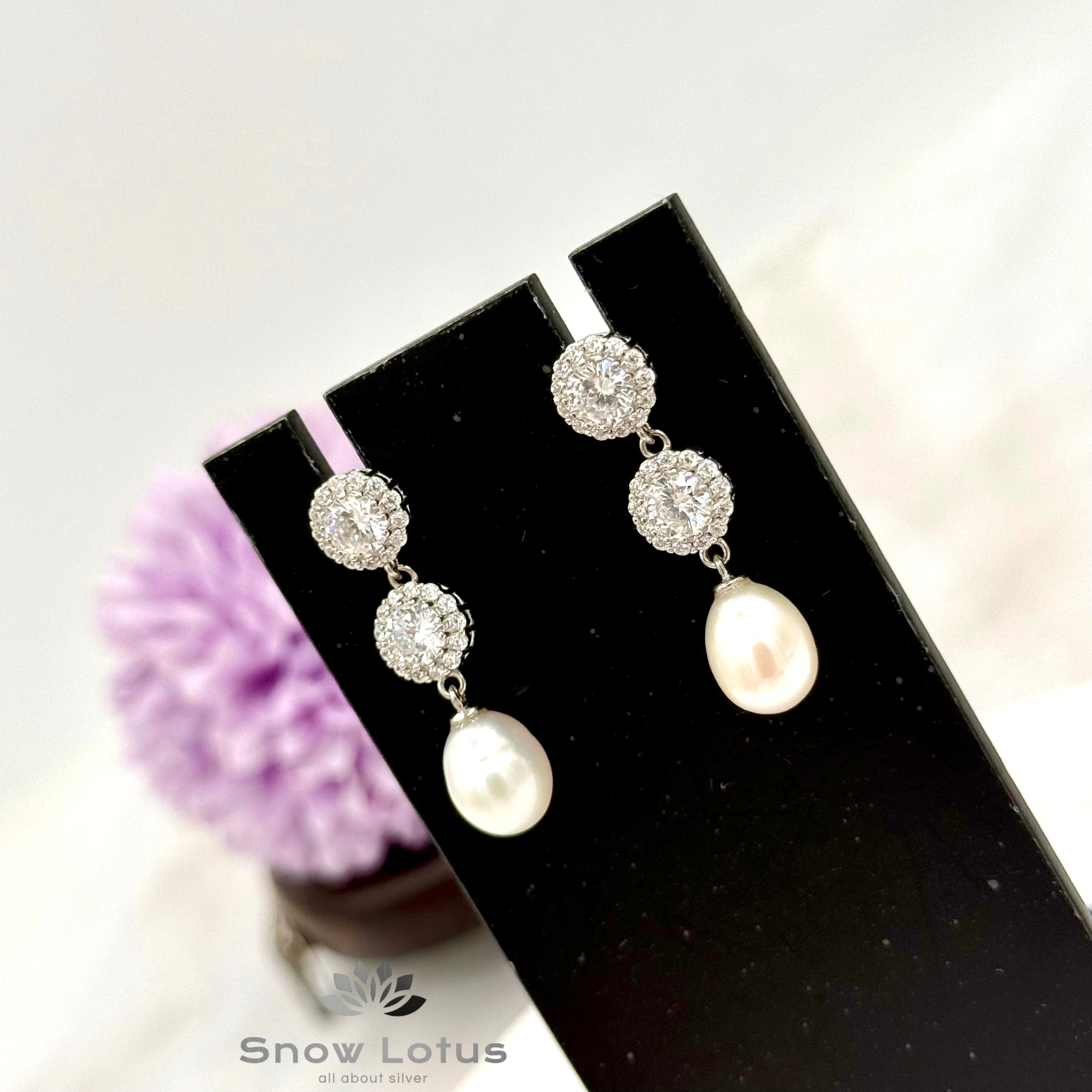 Solitaire CZ Earrings