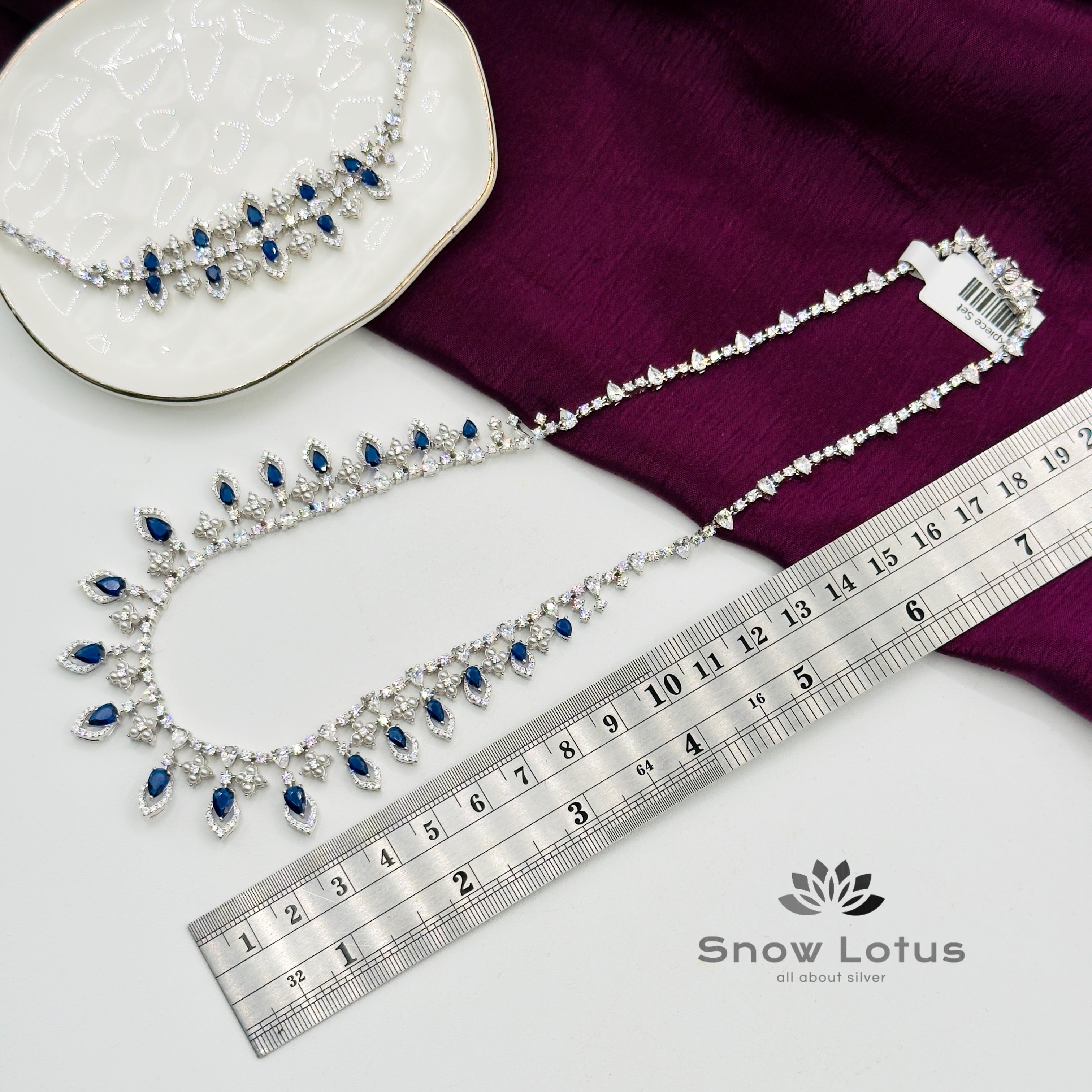 Blue Mirage Neckpiece Set