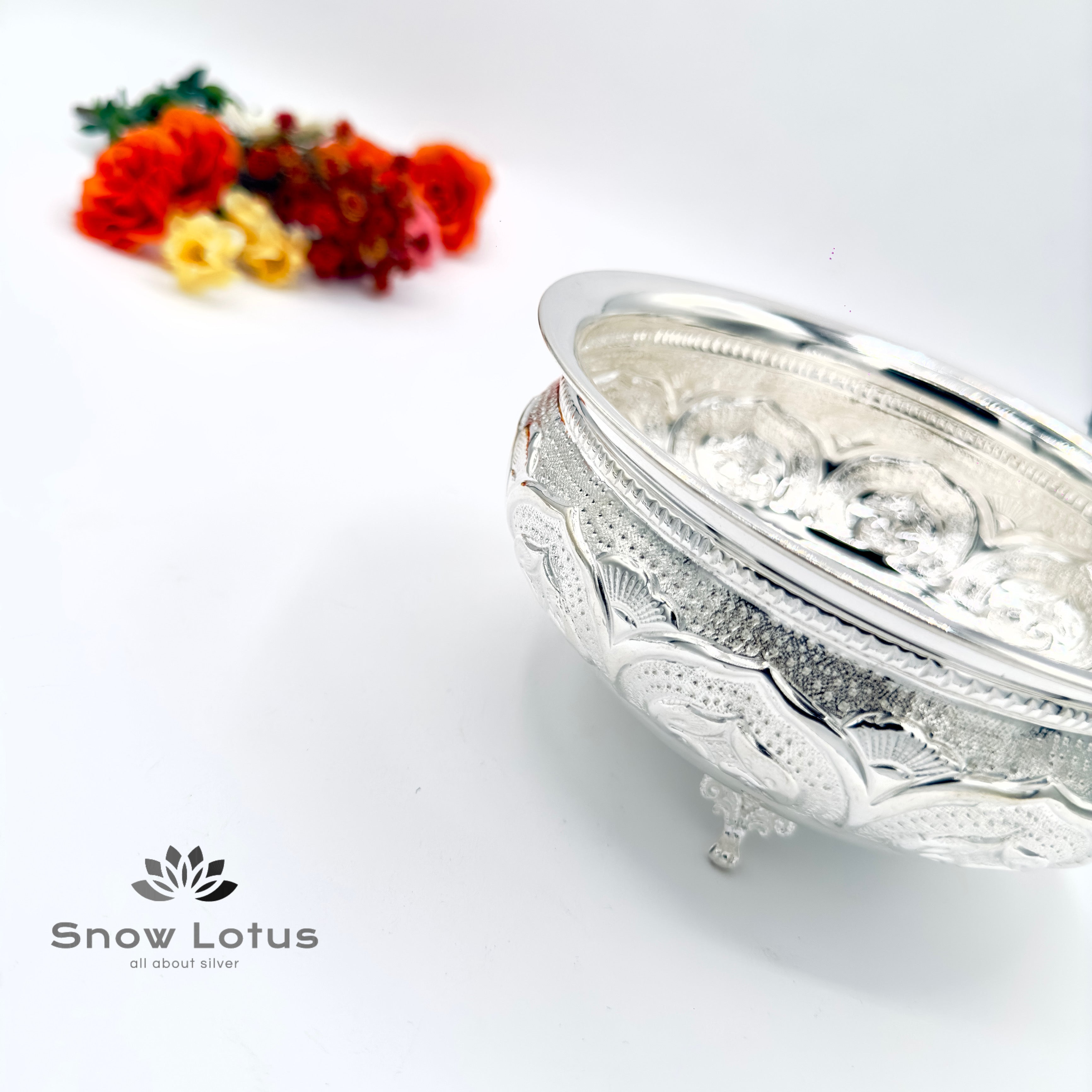 Nakshi Pooja Bowls with Legs