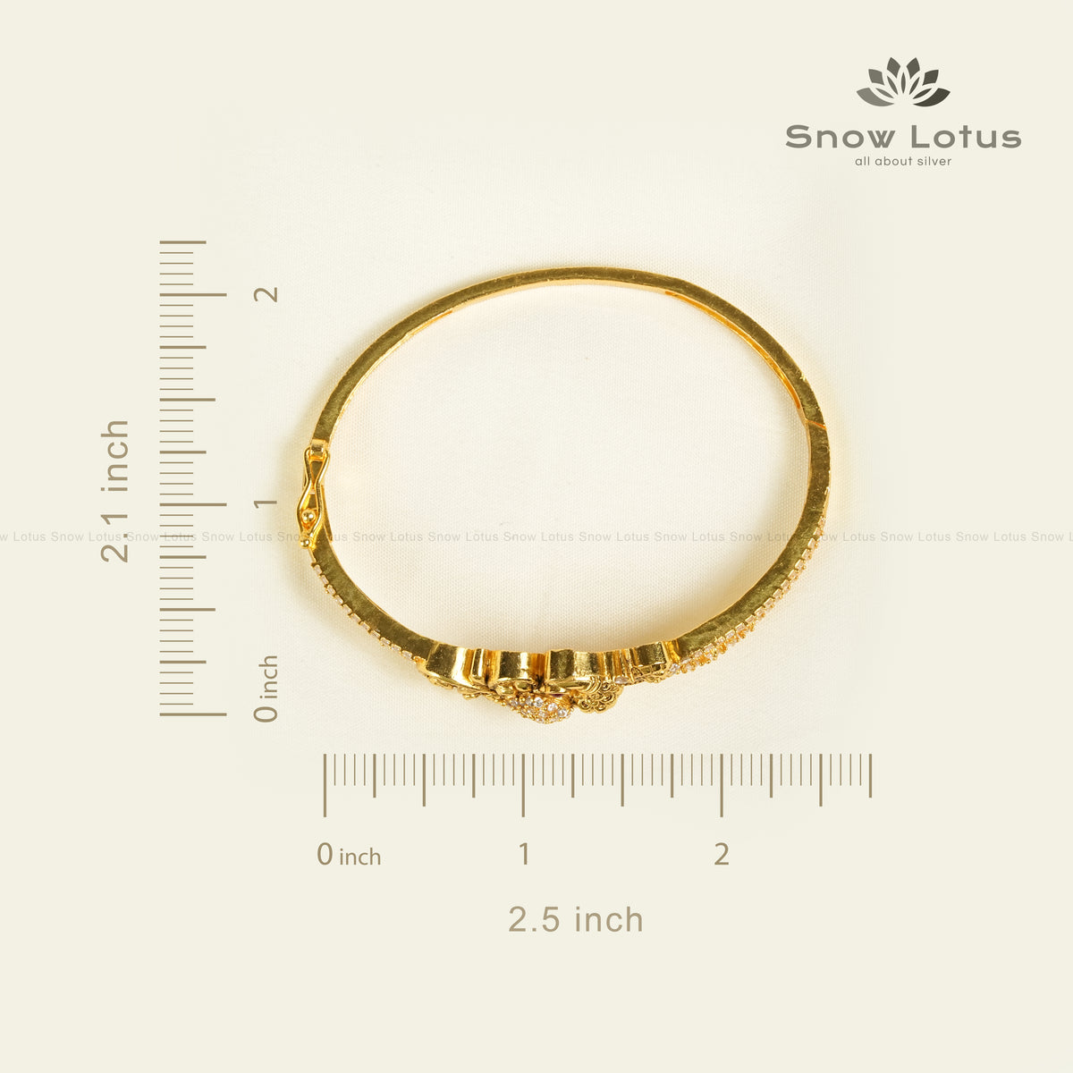 Mayura Peacock Antique Oval Kada Bracelet