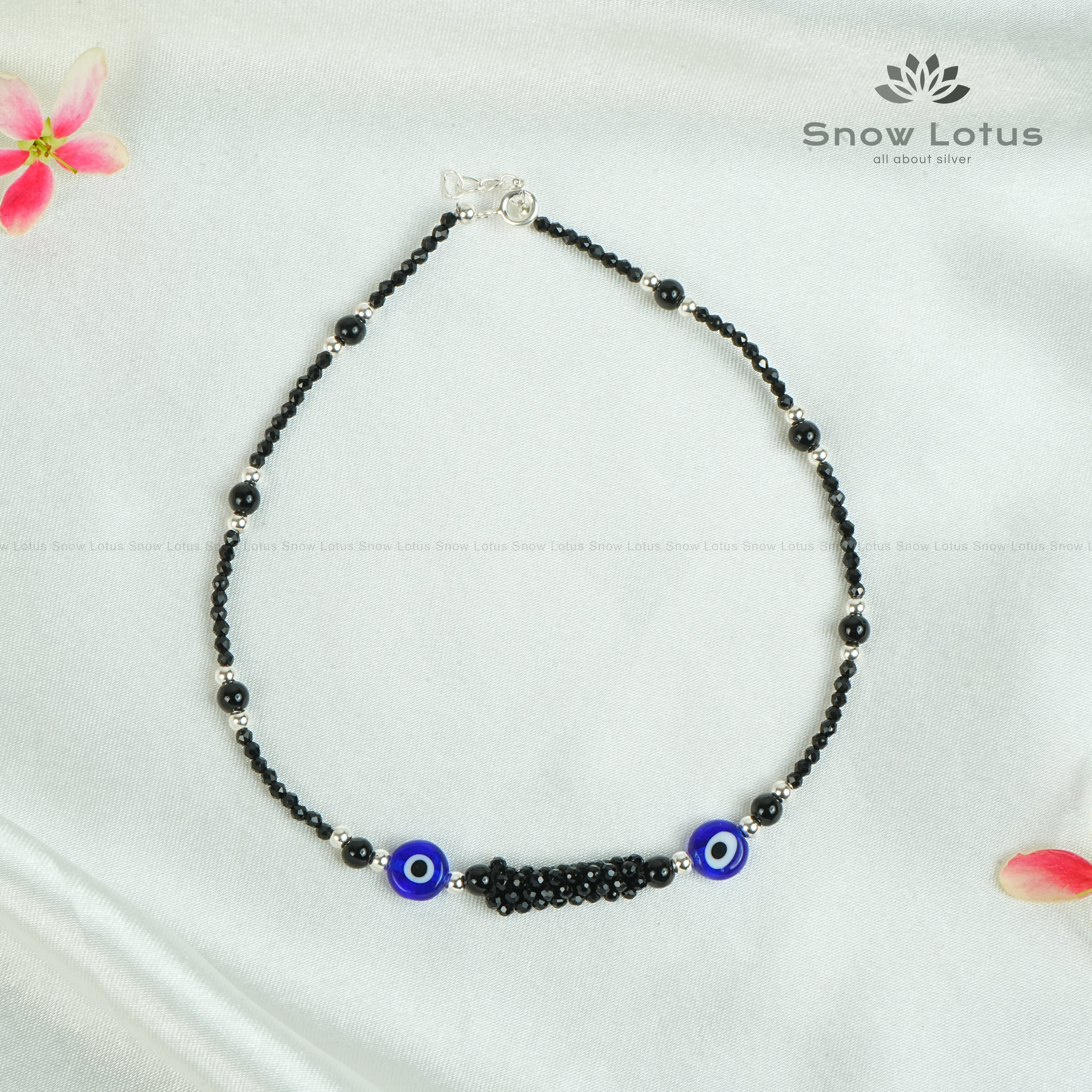 Black Evil Eye Nazariya Anklets