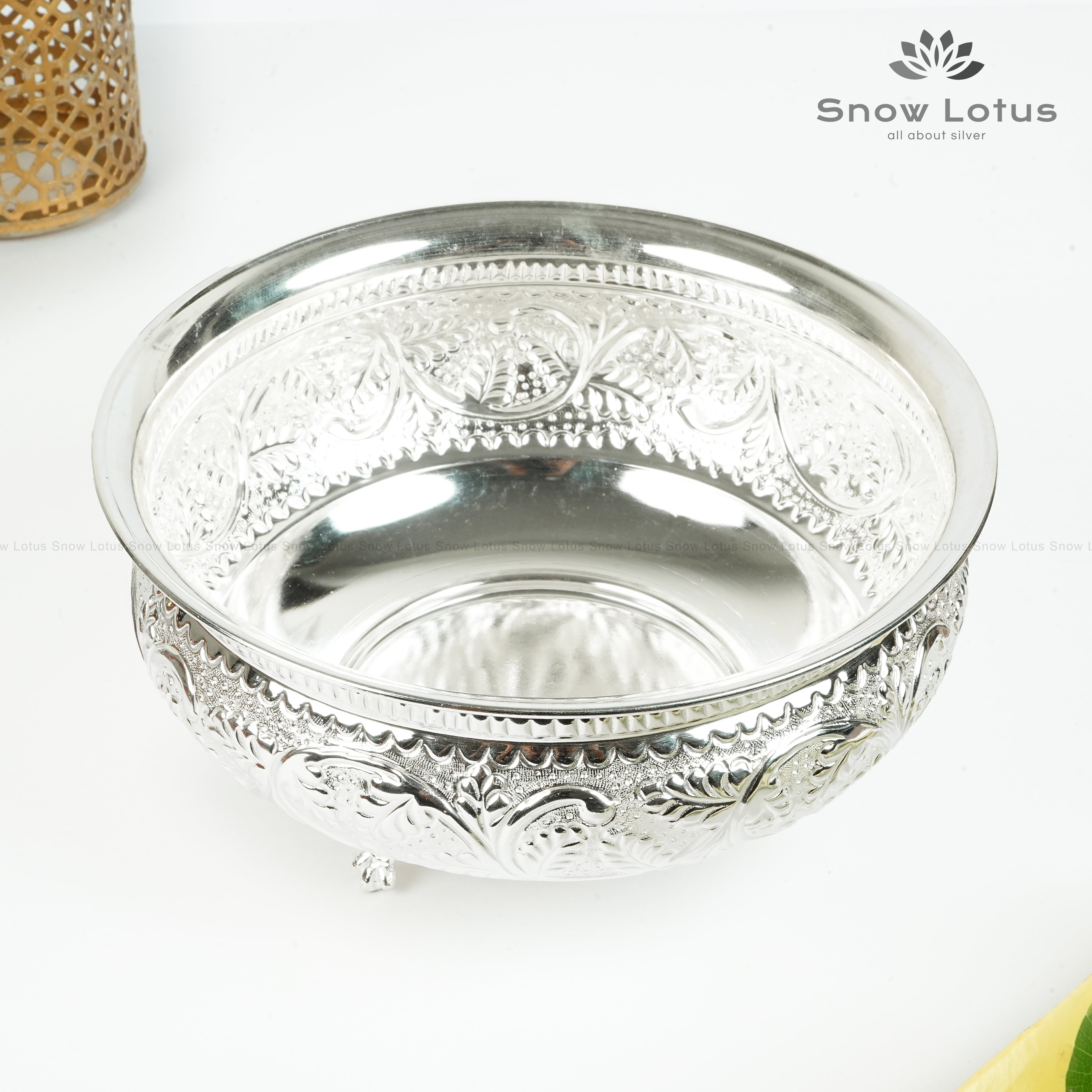 Nakshi Pooja Bowls with Legs