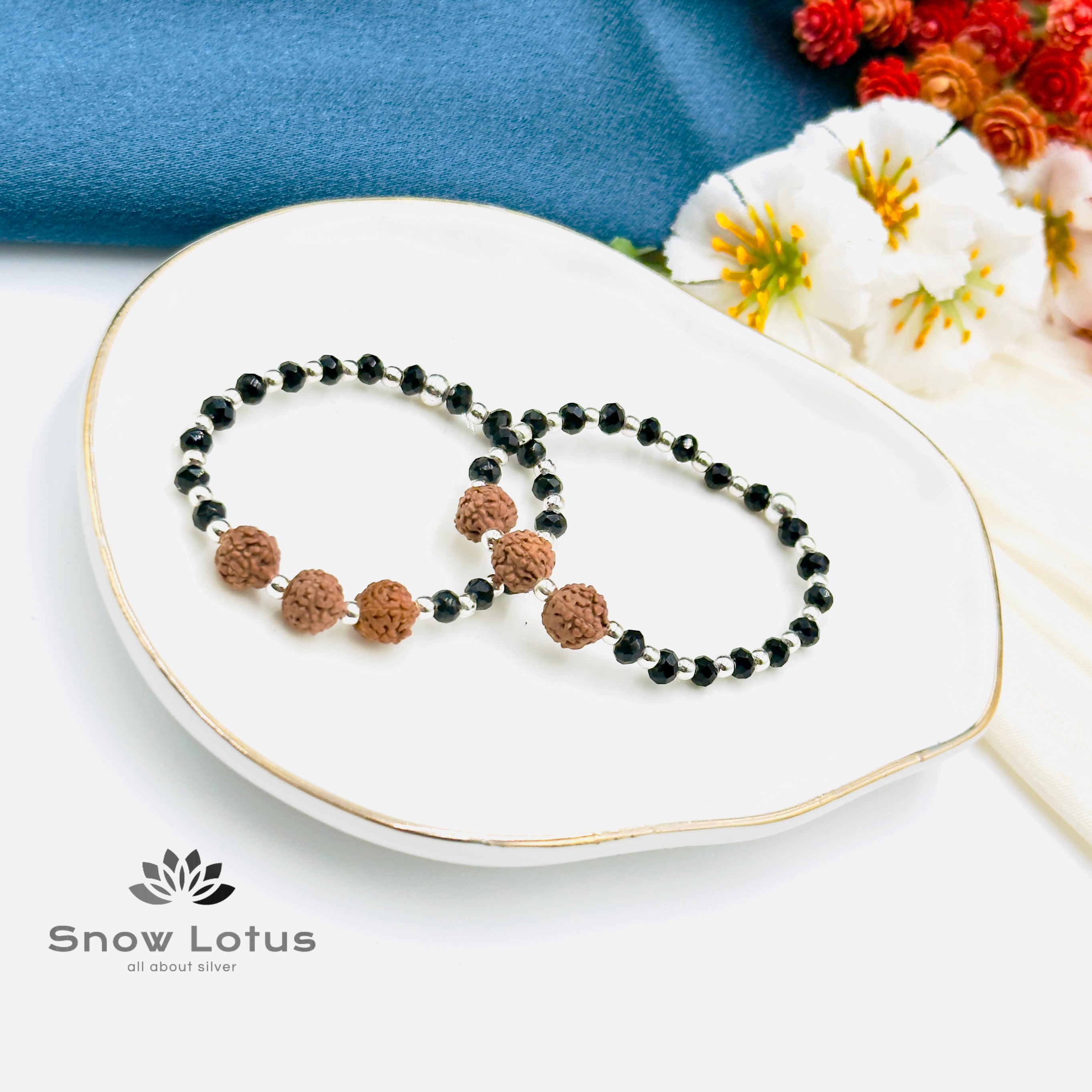 3.0 g Baby Disti Pusalu Triple Rudraksha