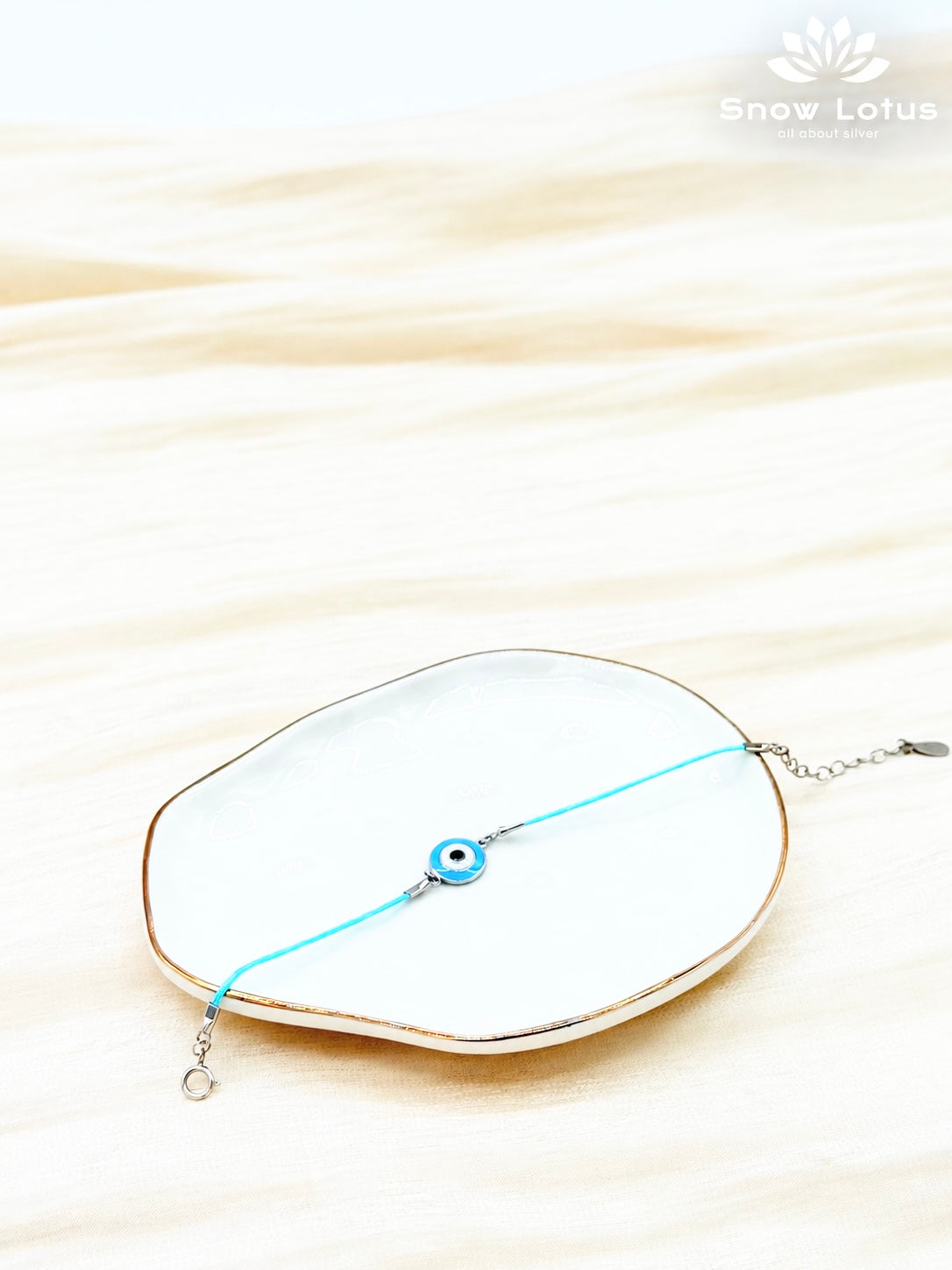 Evil Eye Silver Adjustable Kids Bracelet