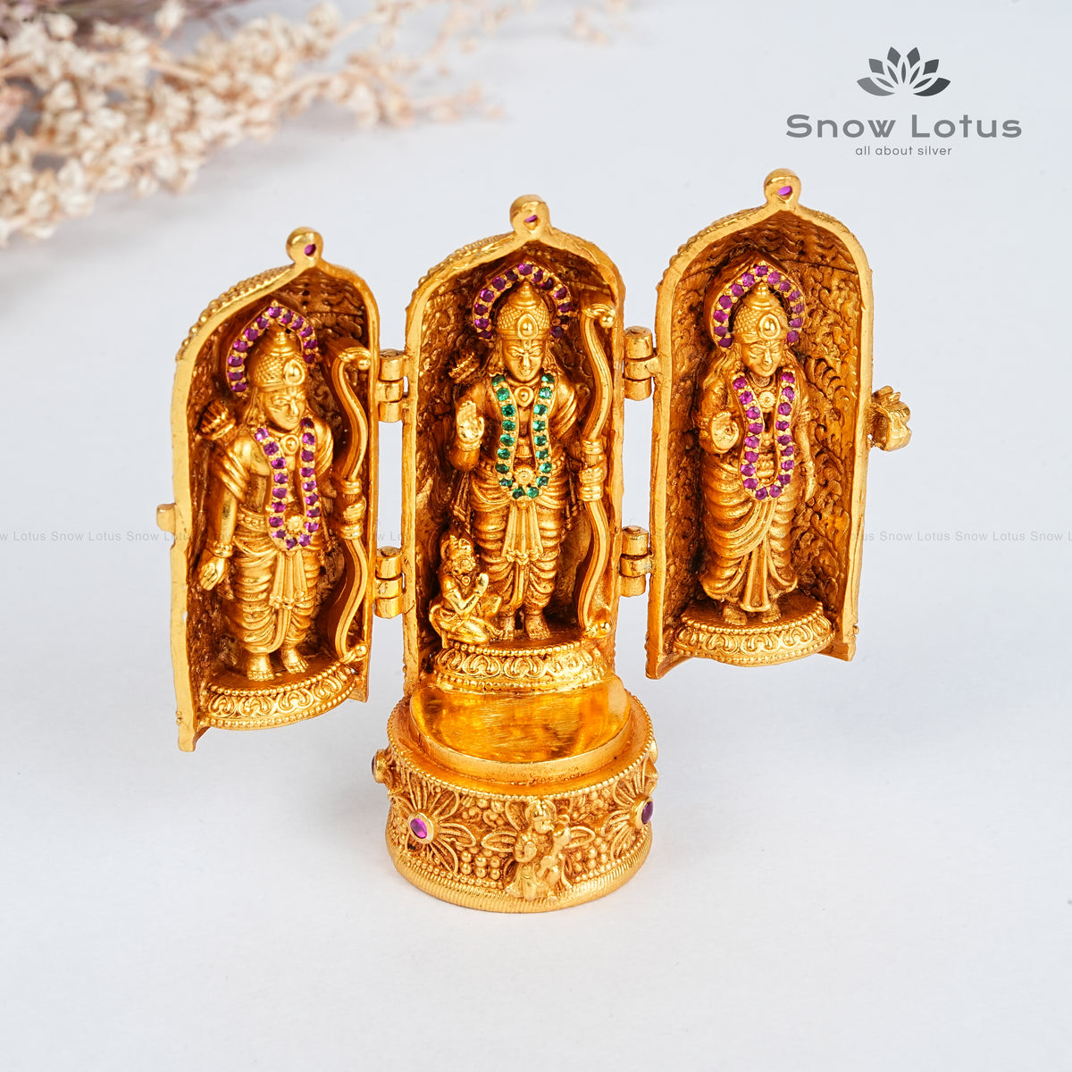Pocket Folding Gold AD Stone RamParivar
