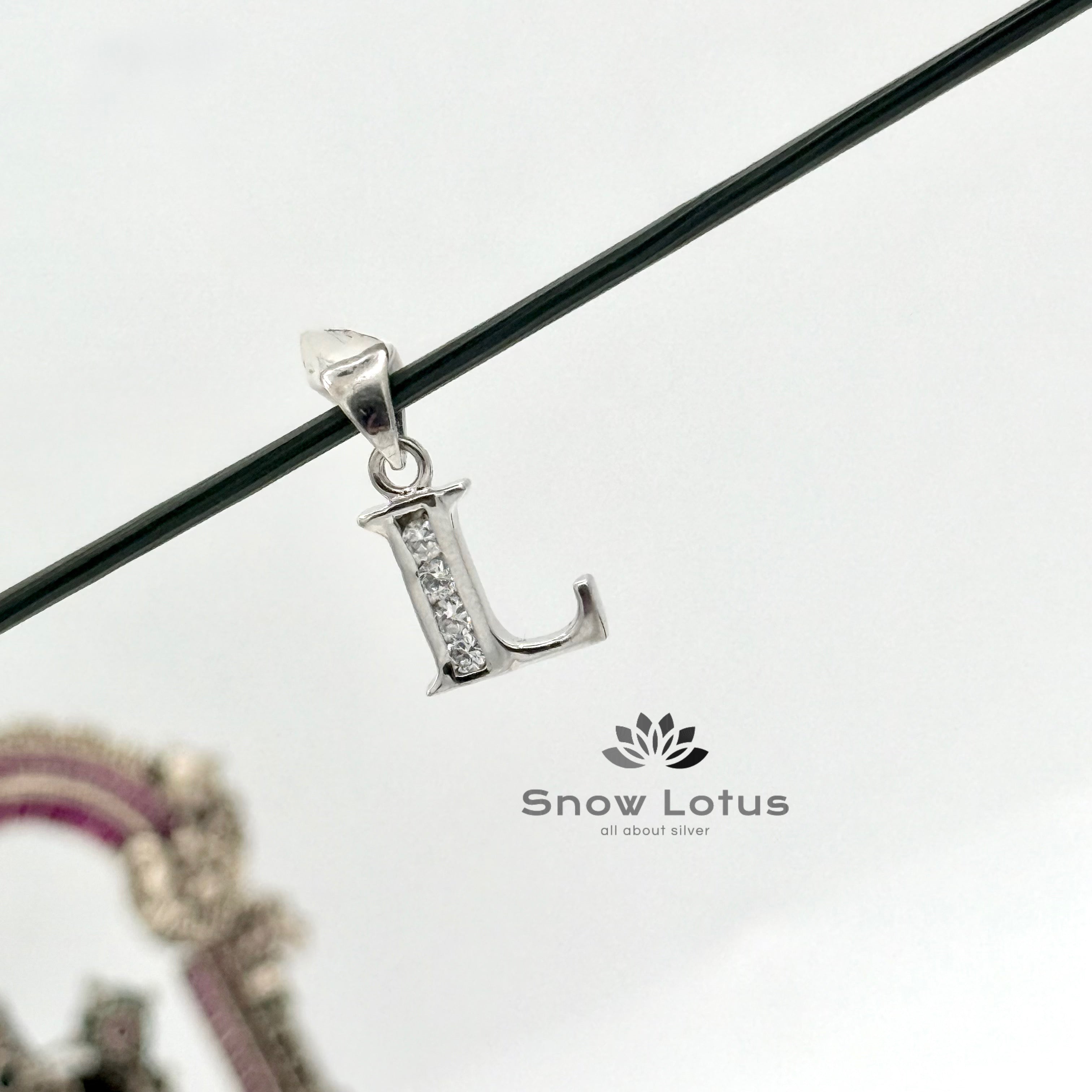 L Alphabet CZ Pendant Mini
