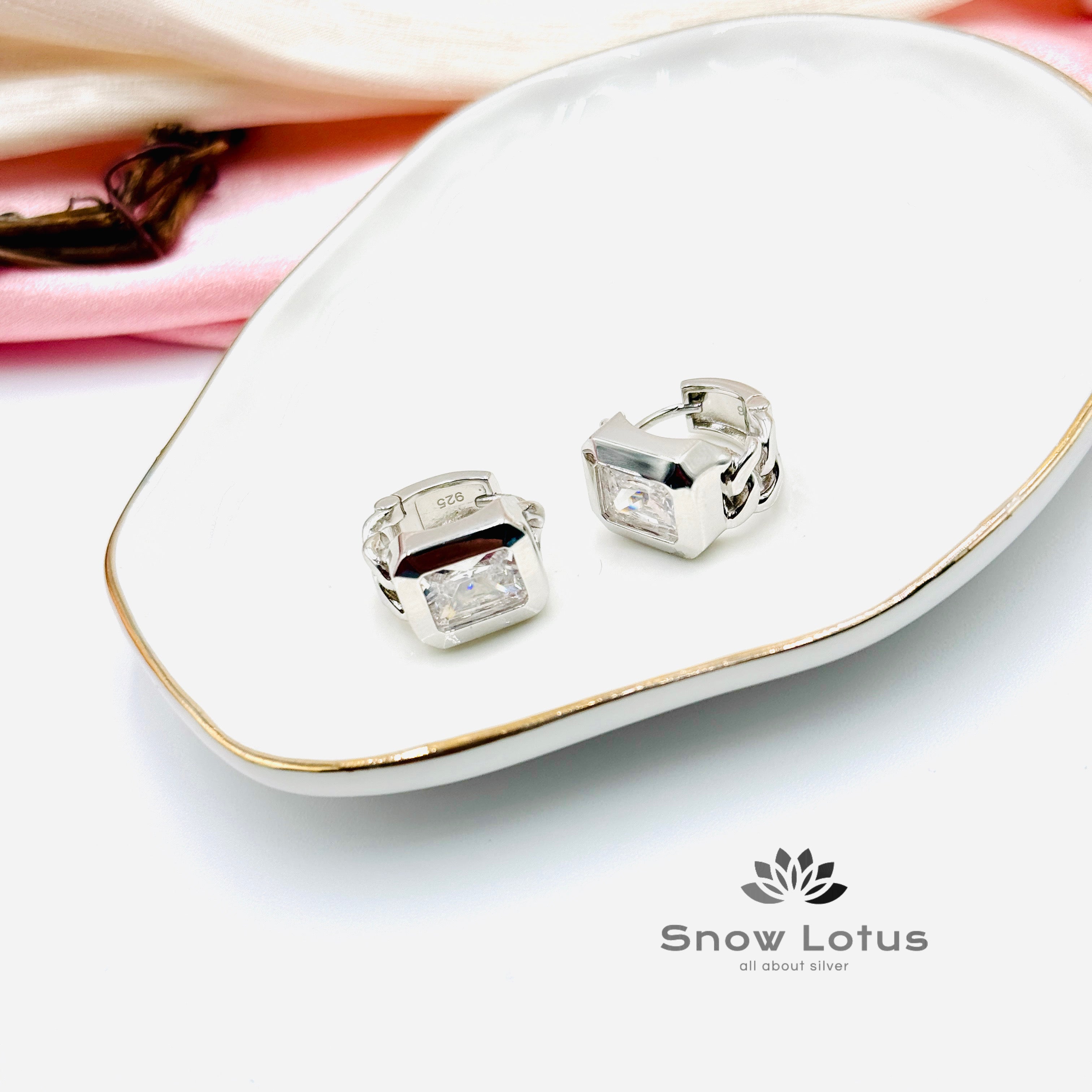 Cubic Zicon Watch Bali Earrings