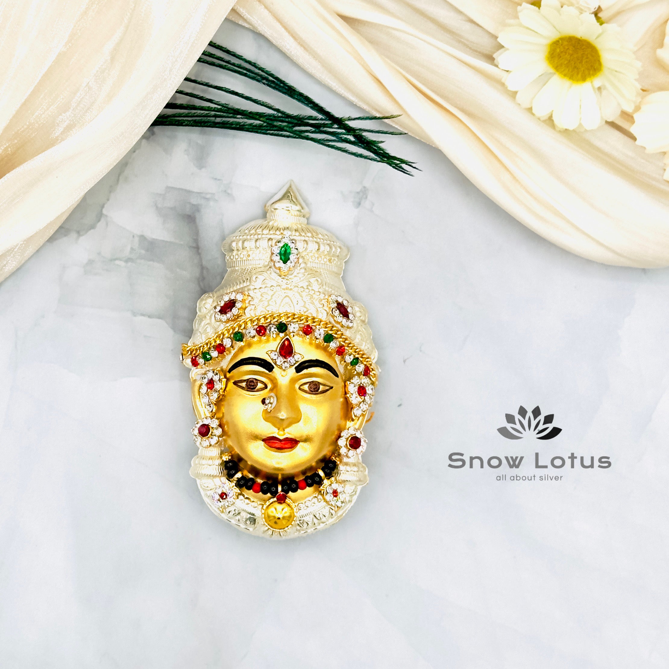 Ammavari face gold with Accesories 925