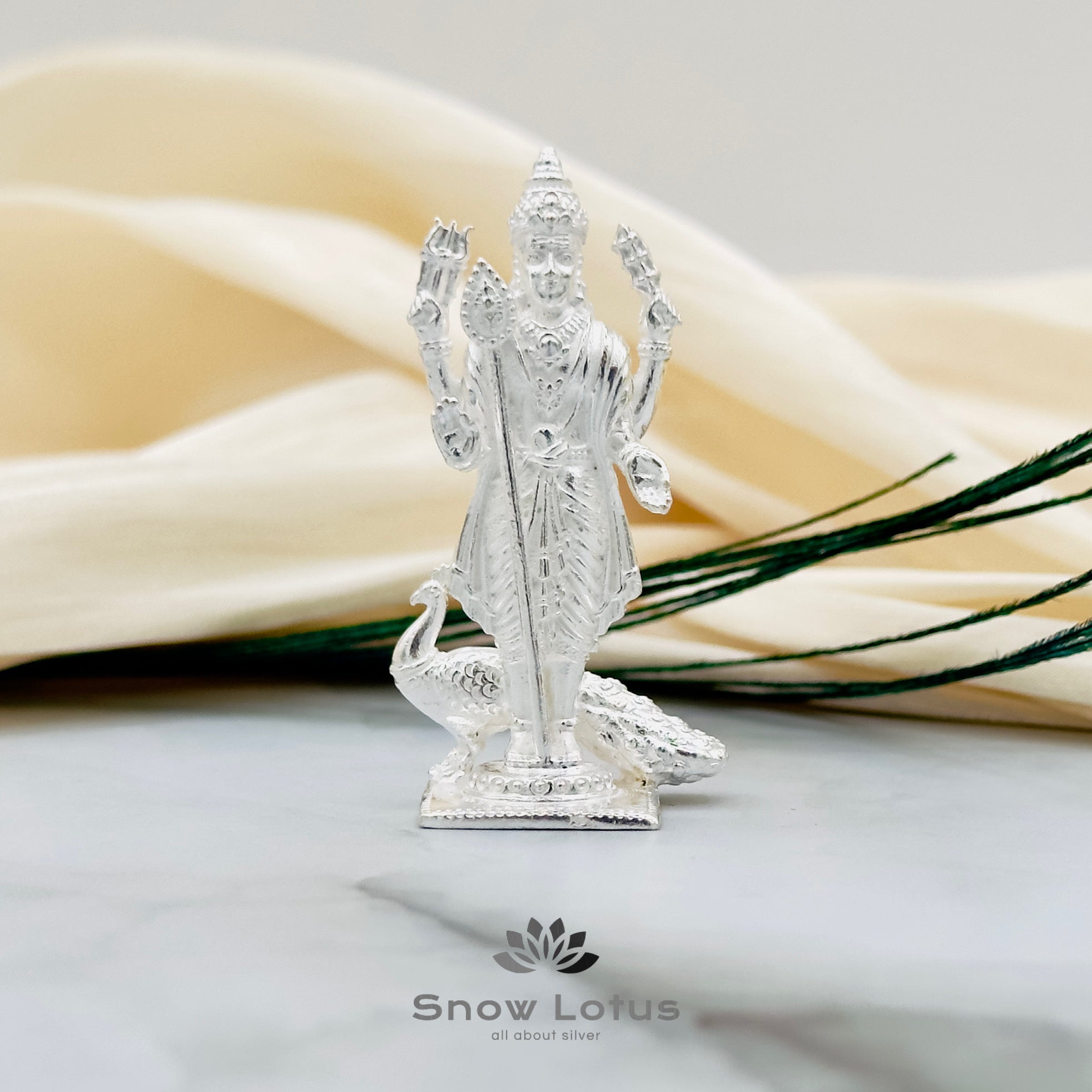 Subramanya Swamy Silver Solid 3D