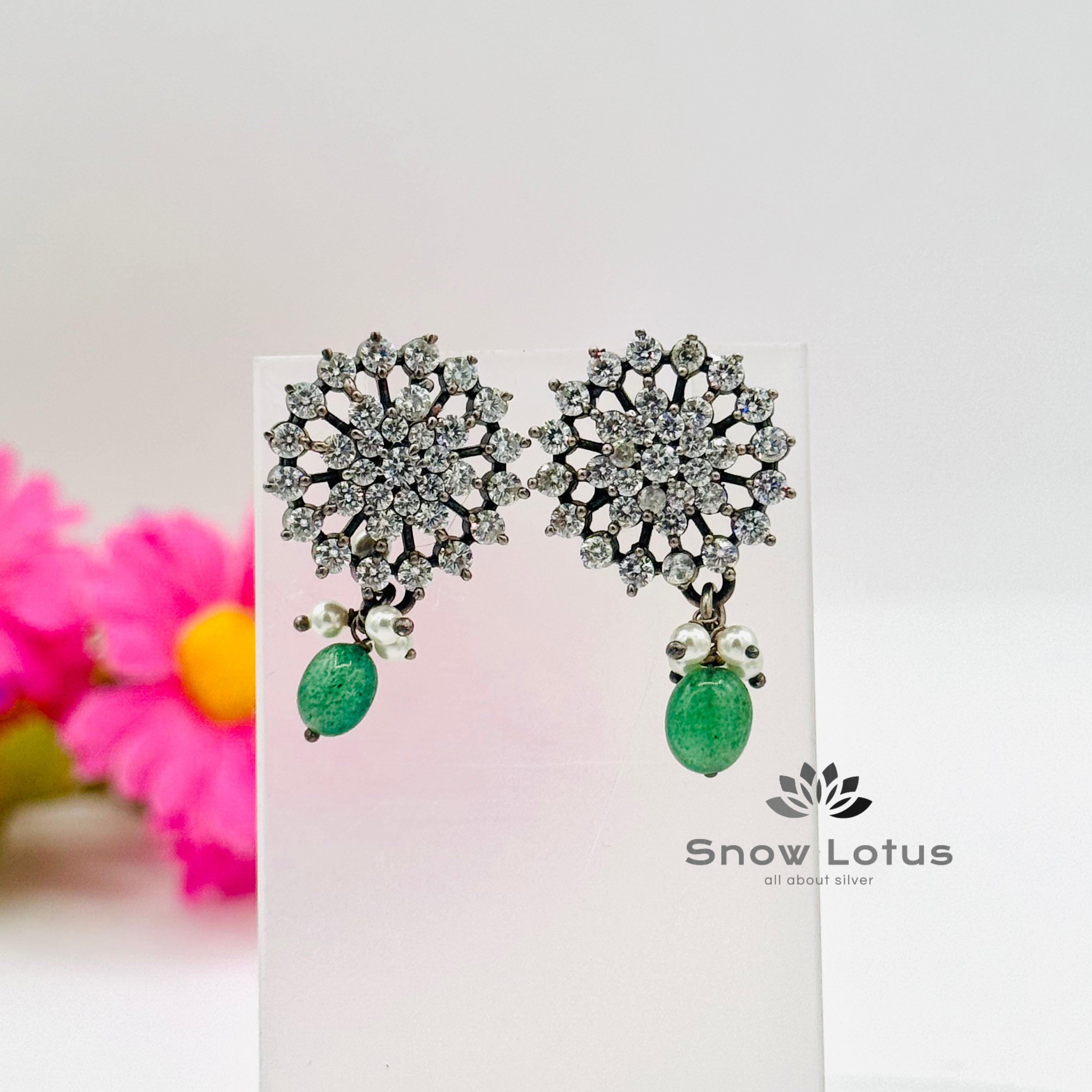 Sparkling Floral Studs