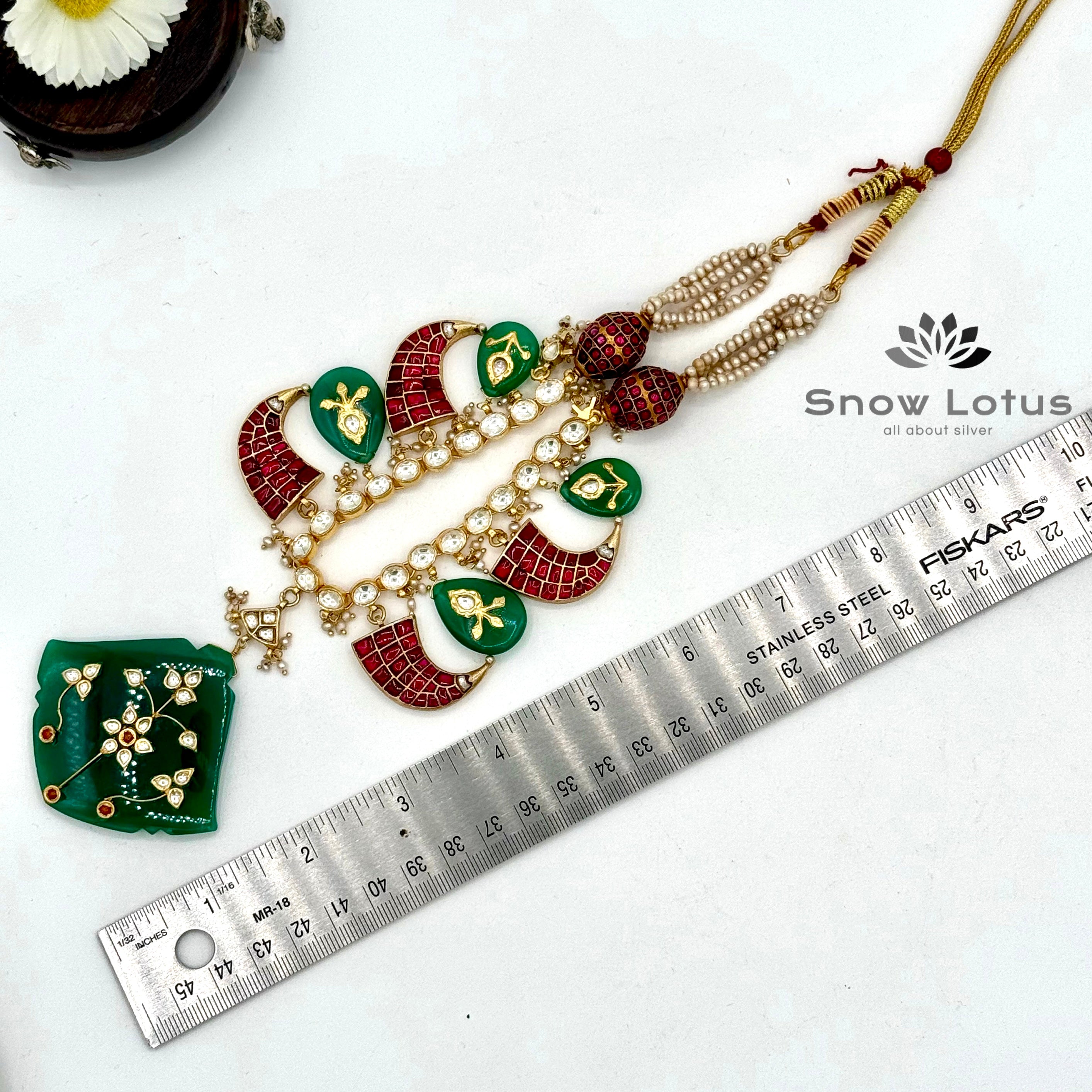 One of a kind Kundan Jade Neckpeice
