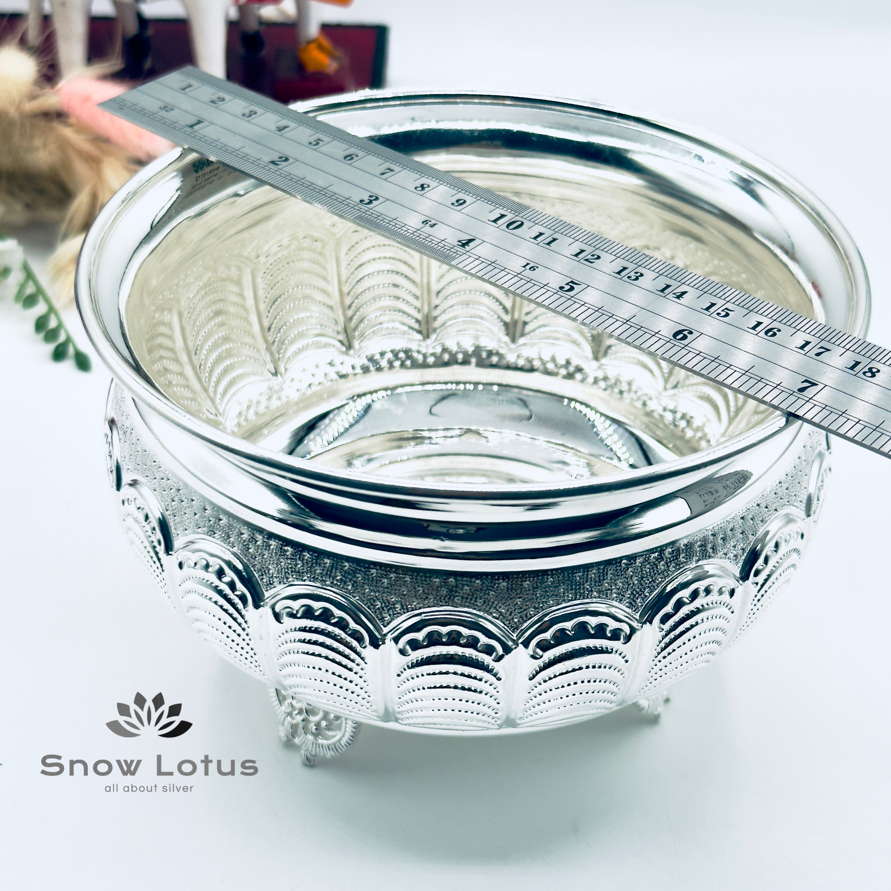 Silver Nakshi Urli Bowl