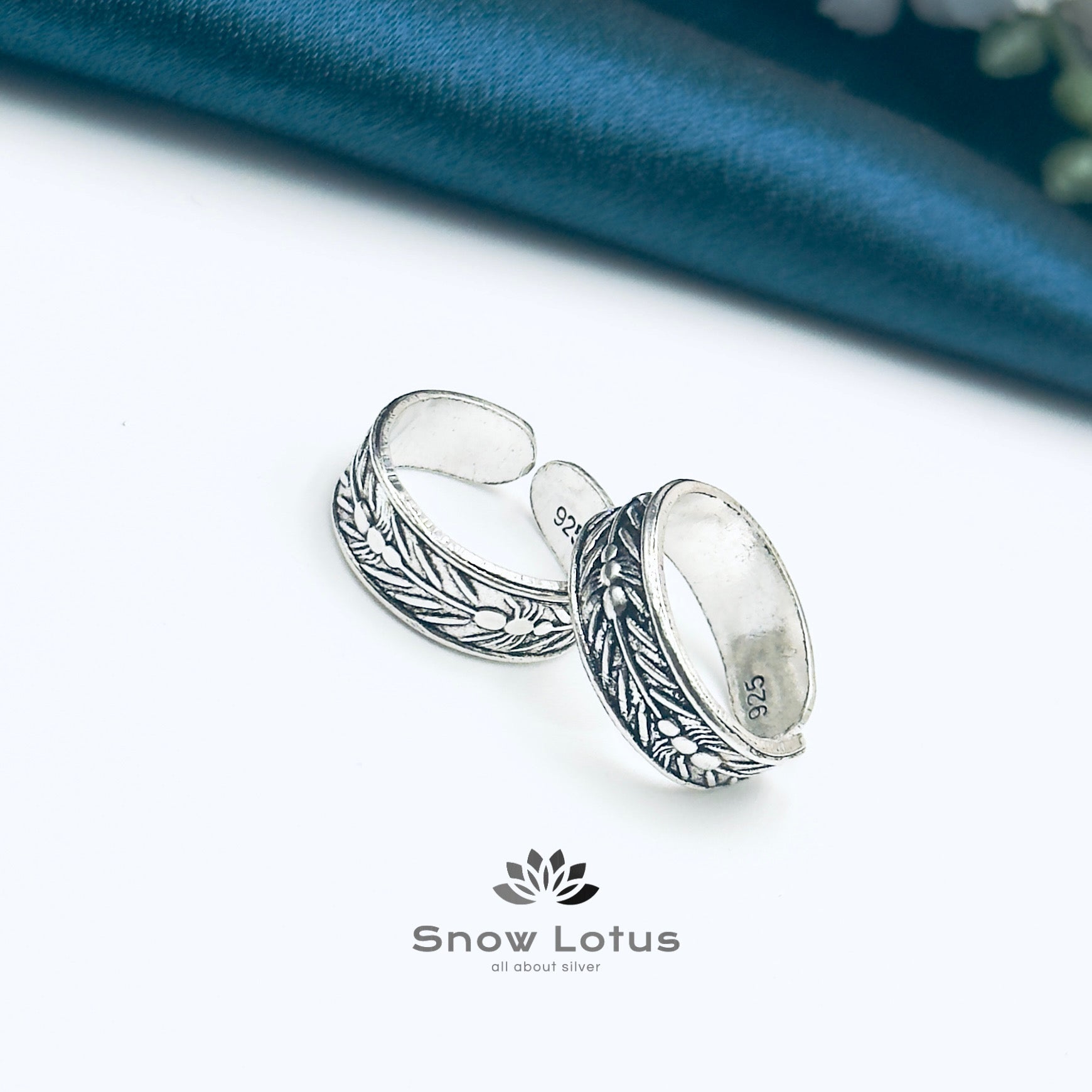 Toe Rings Antique Plain M4