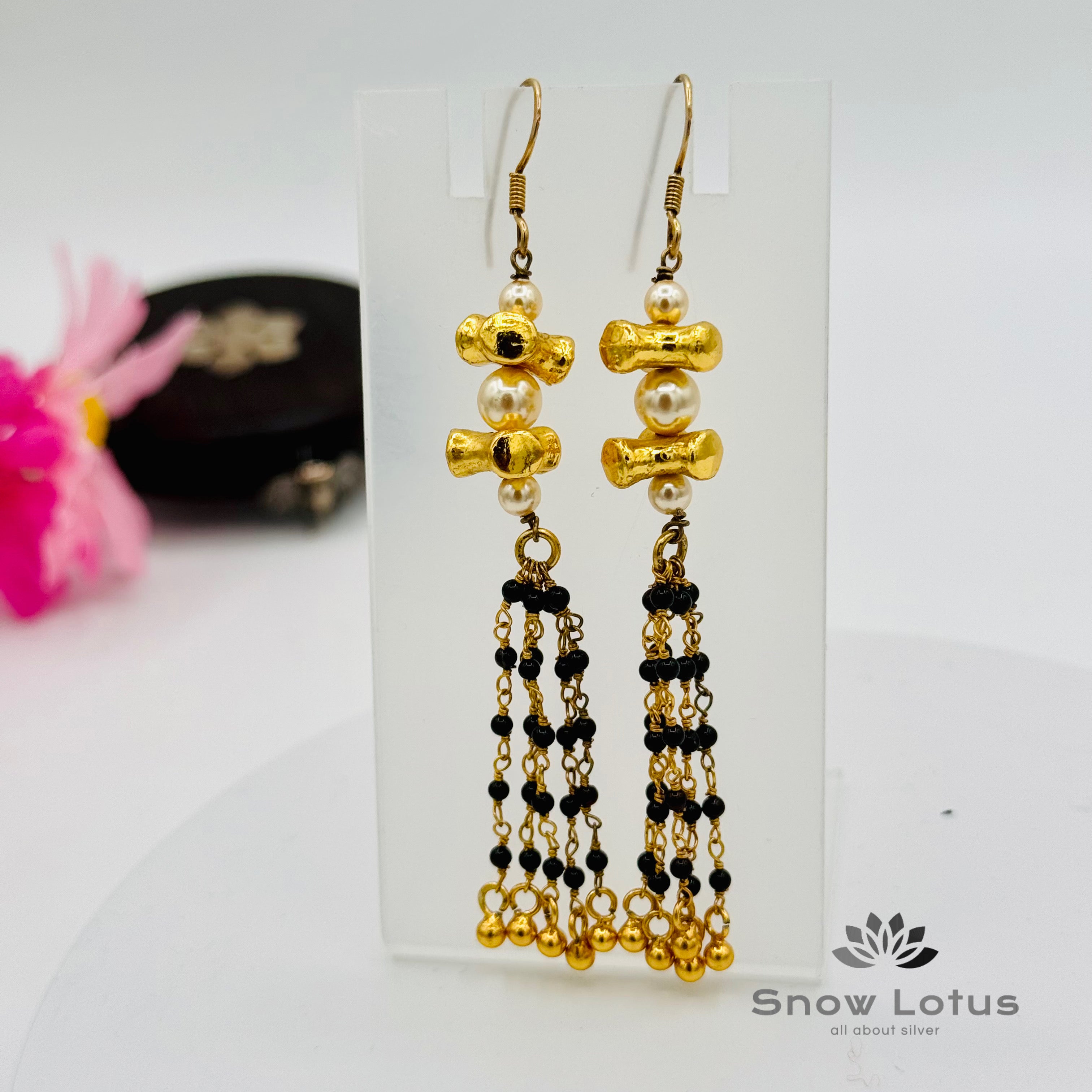 Black Beaded Hangings