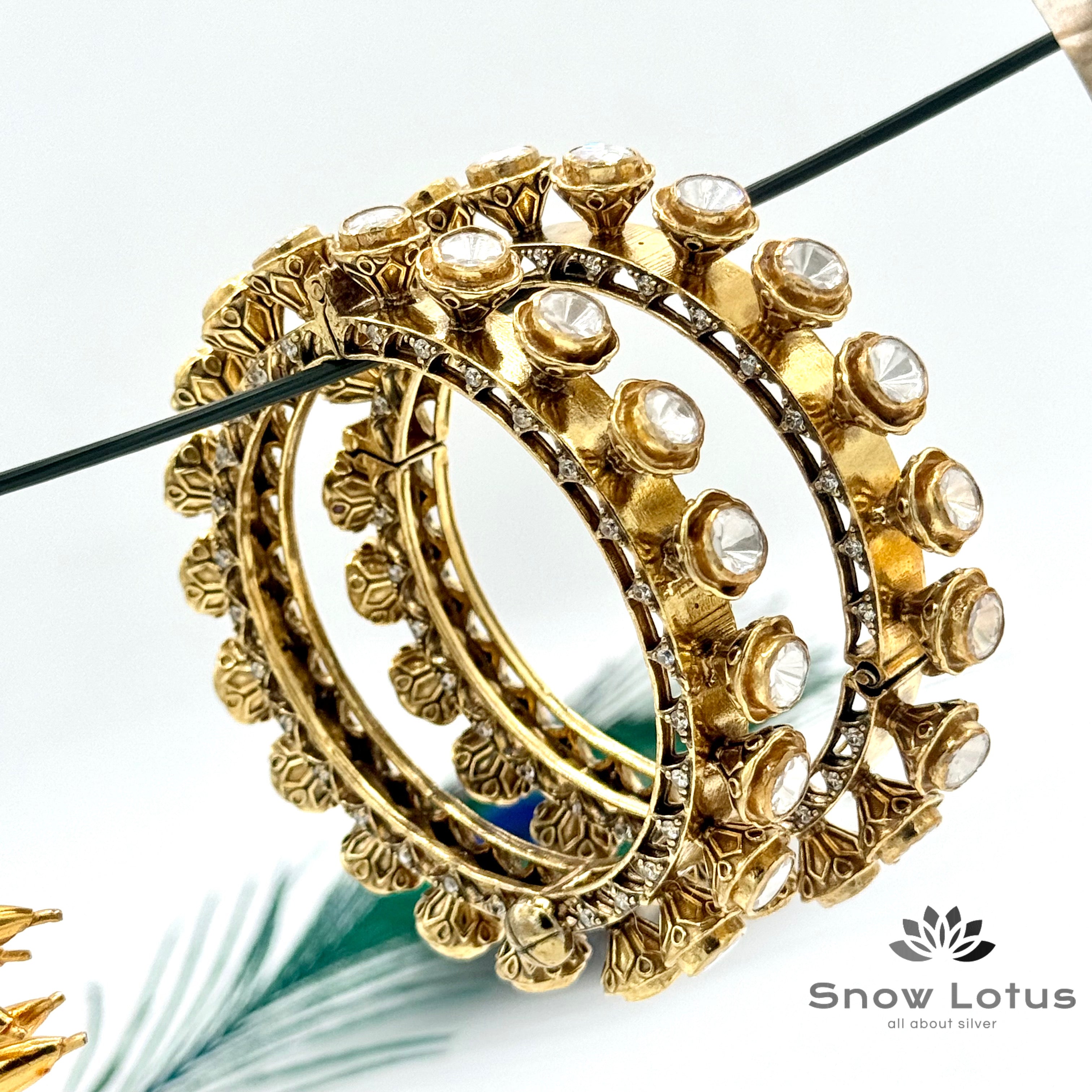 Polki Big stones Bangles Single