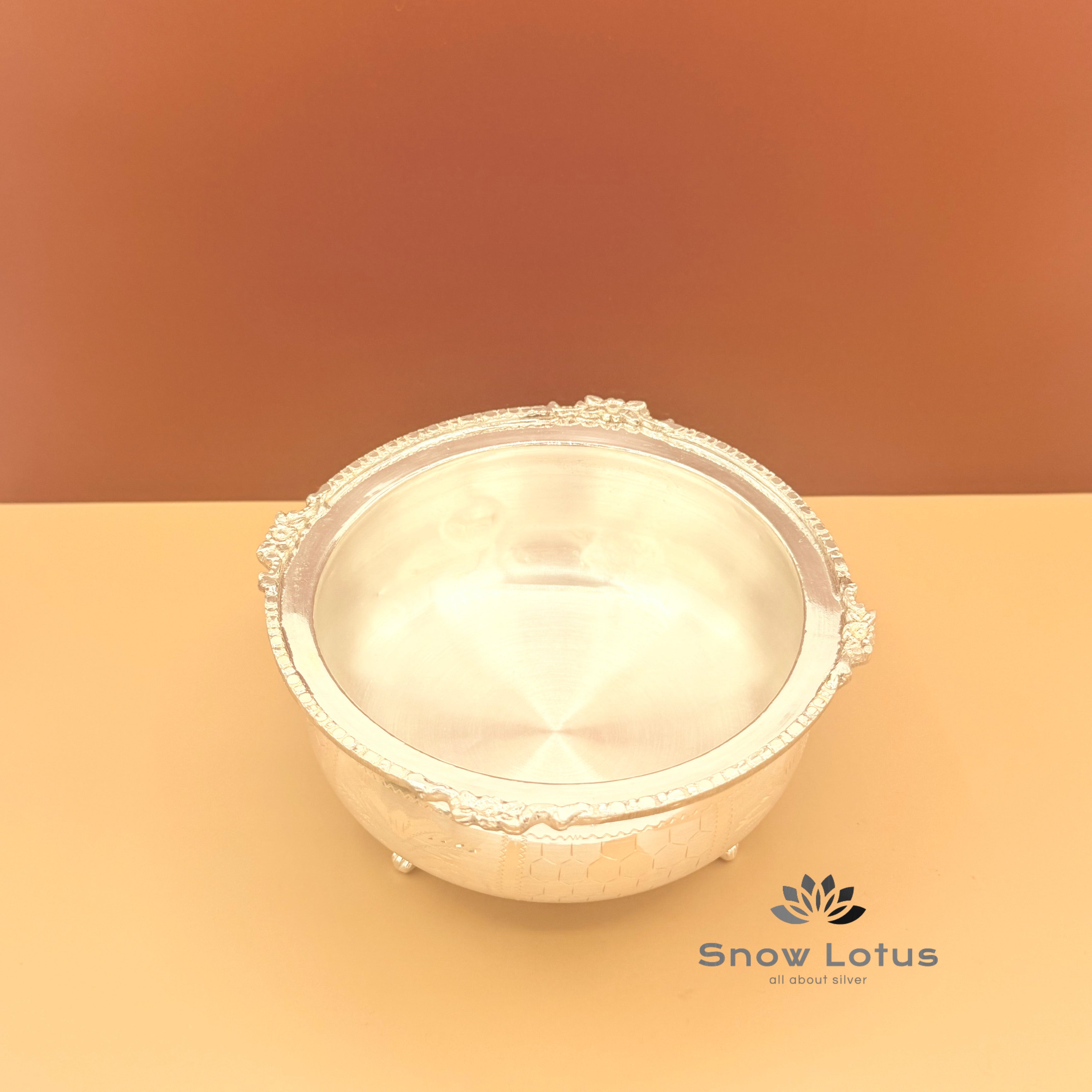 Silver Serving Dish with Lid 925