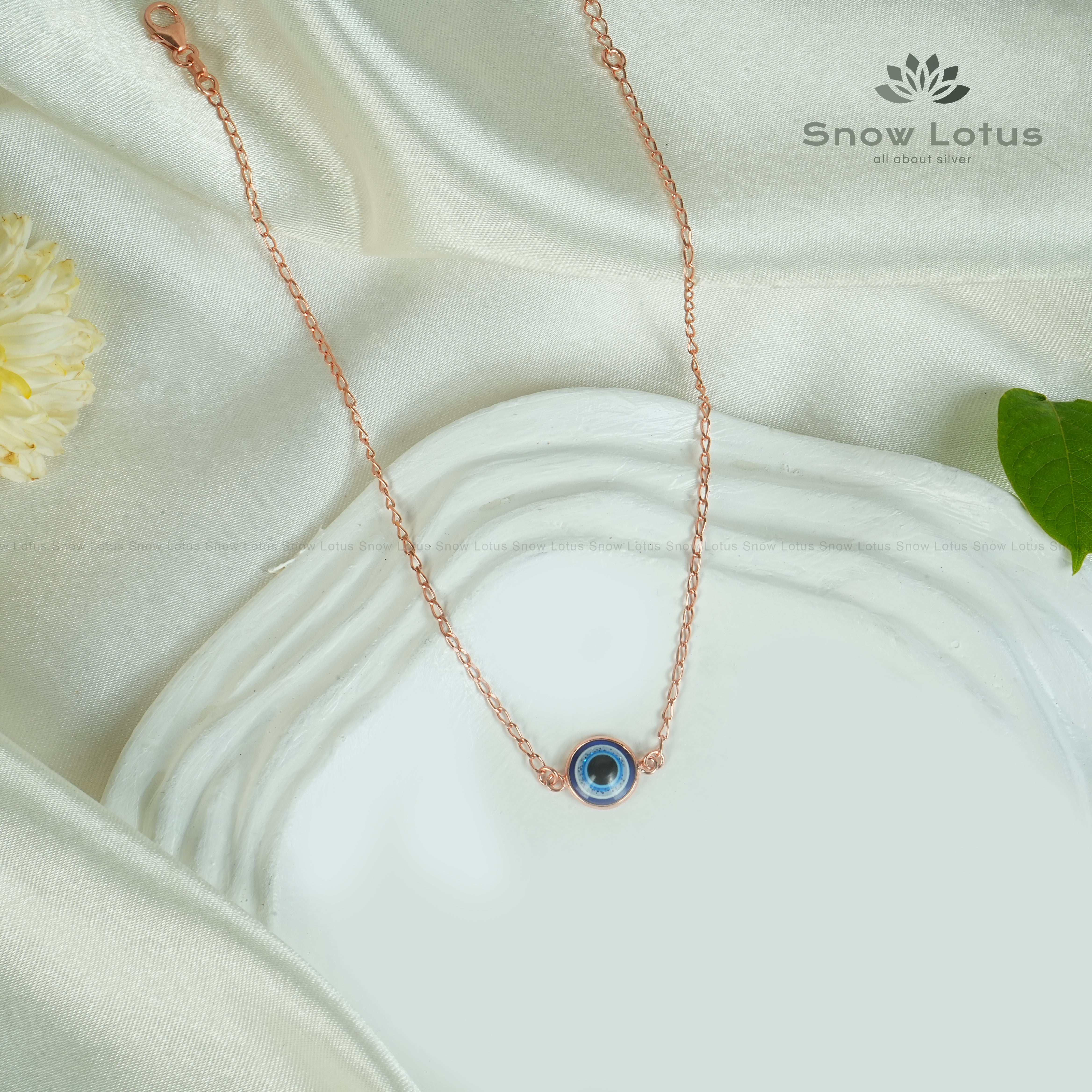 Evil Eye Rose Gold Anklets