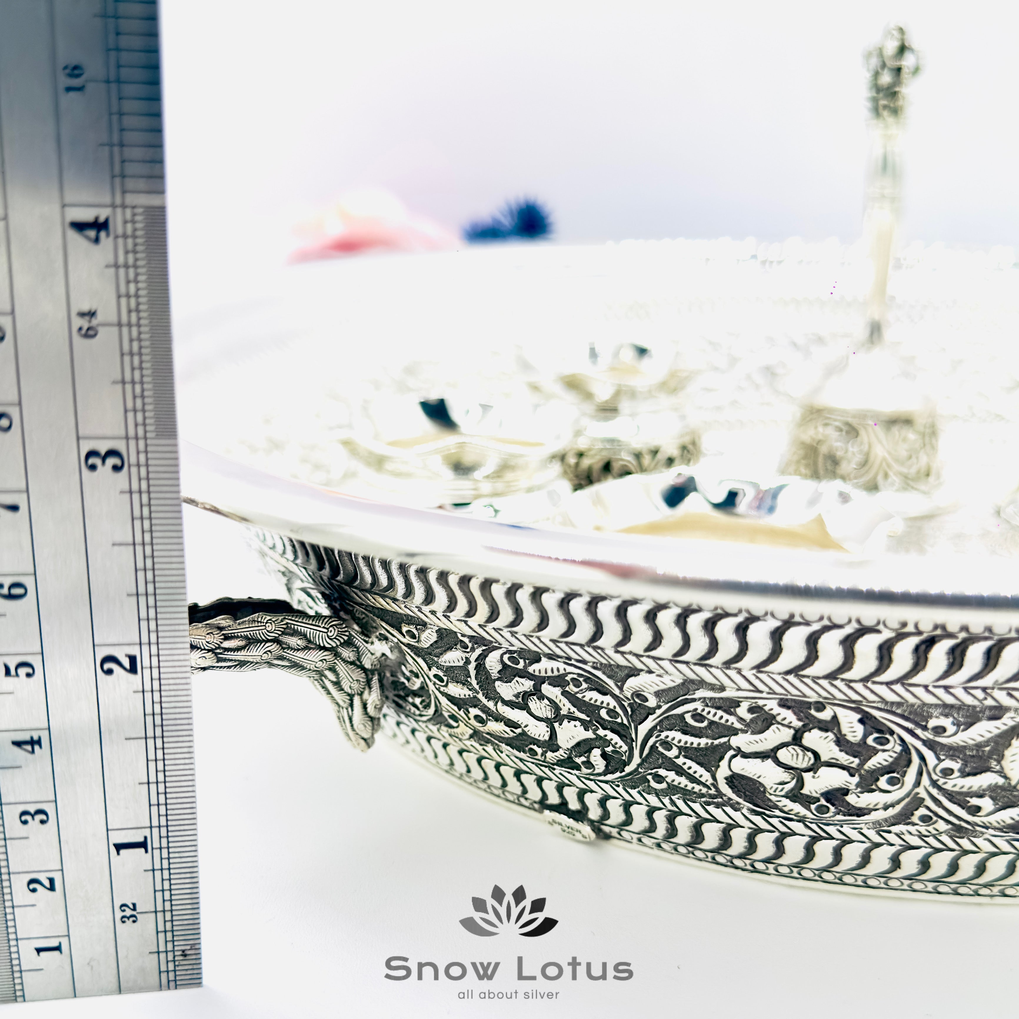 Antique Peacock Pooja Plate / Urli