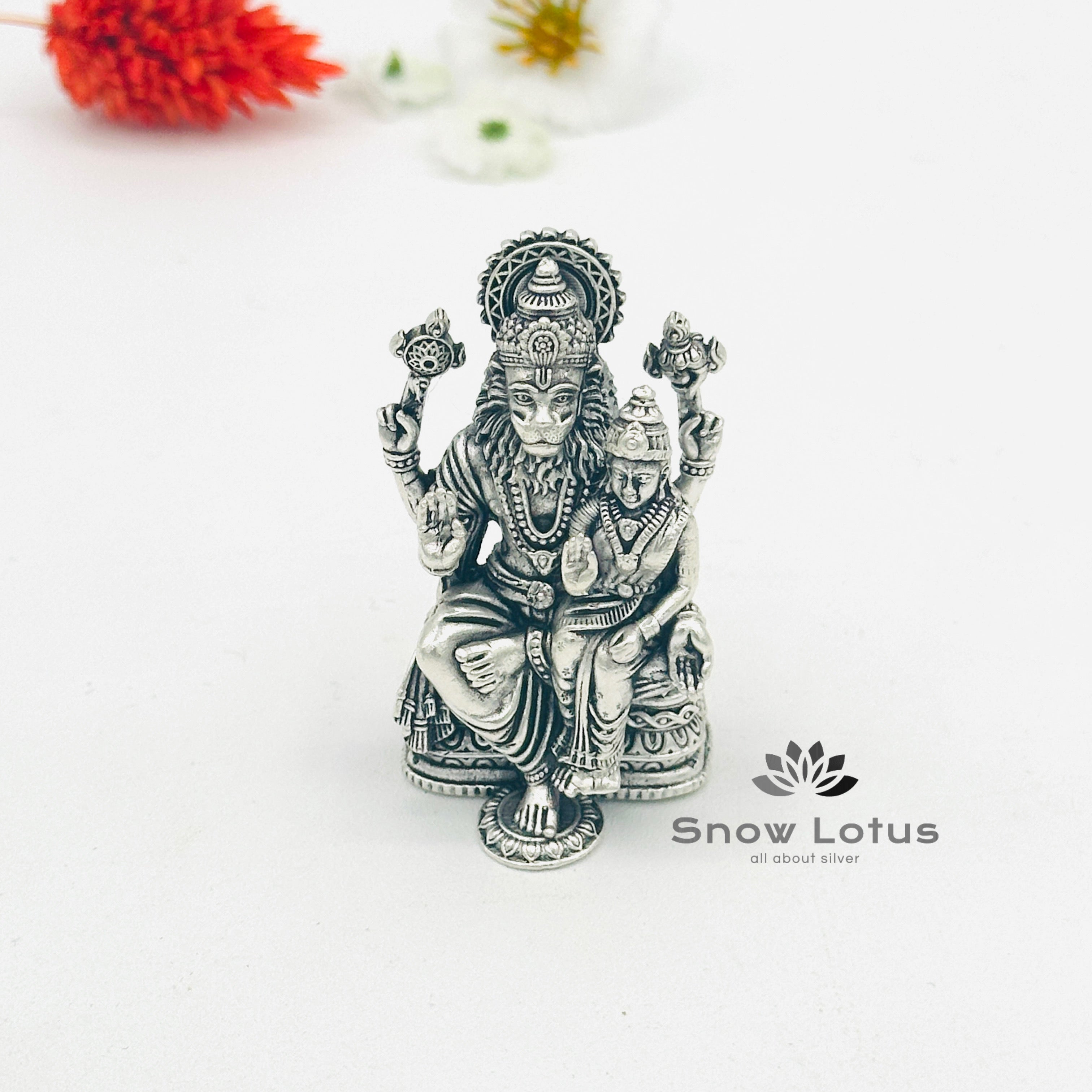 Lakshmi Narasimha swamy Antique Solid 3D