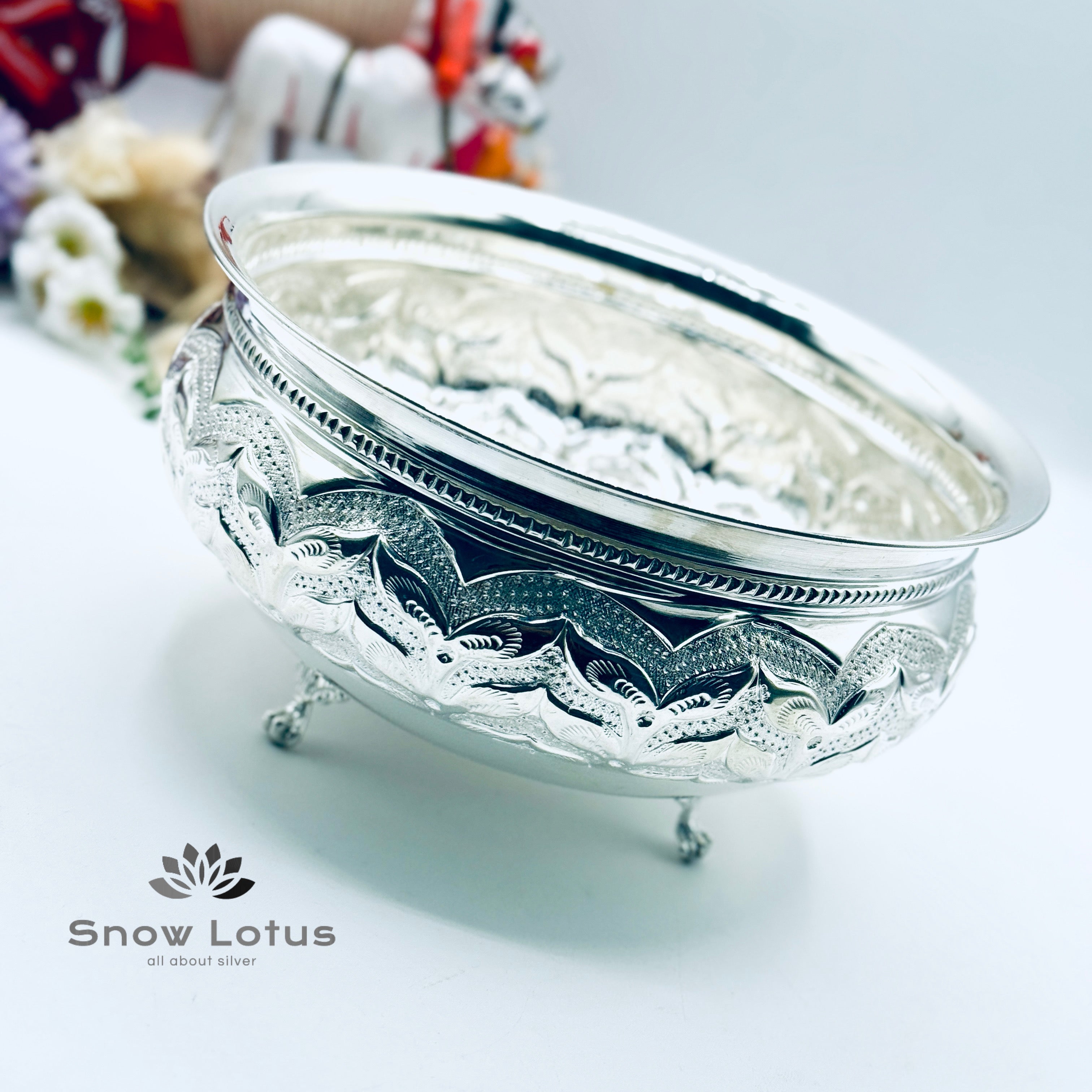 Nakshi Pooja Bowls with Legs