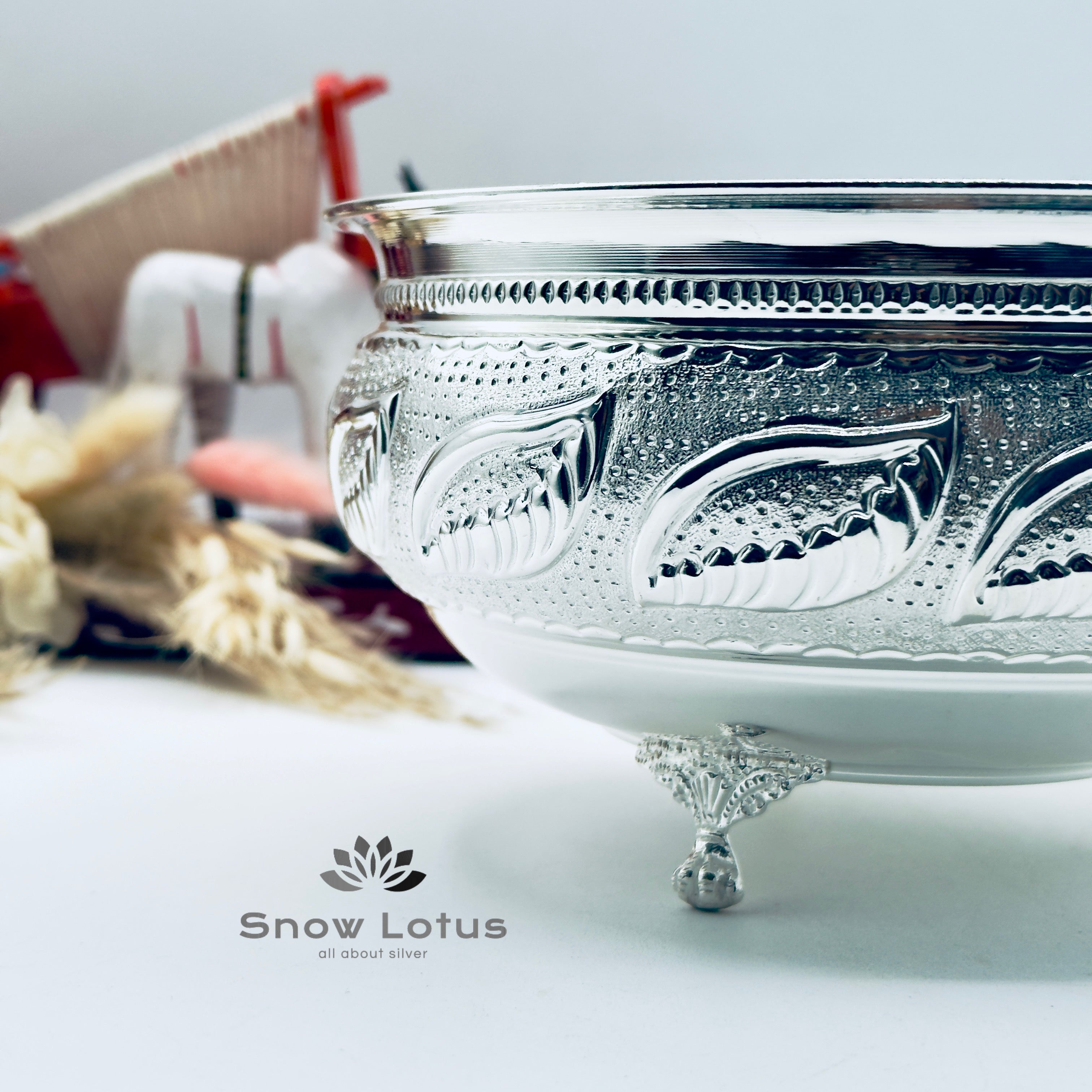 Nakshi Pooja Bowls with Legs