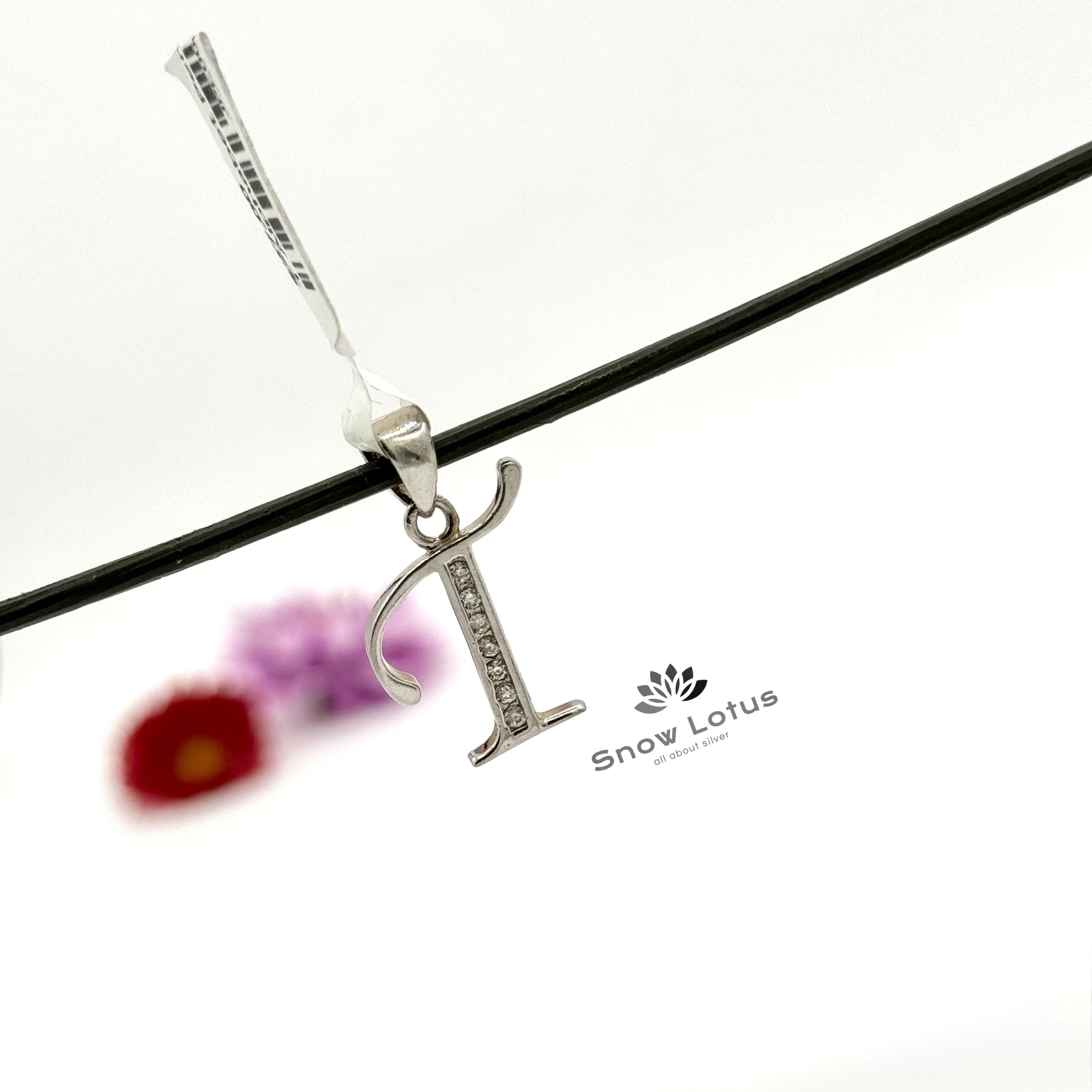 T Alphabet CZ Pendant