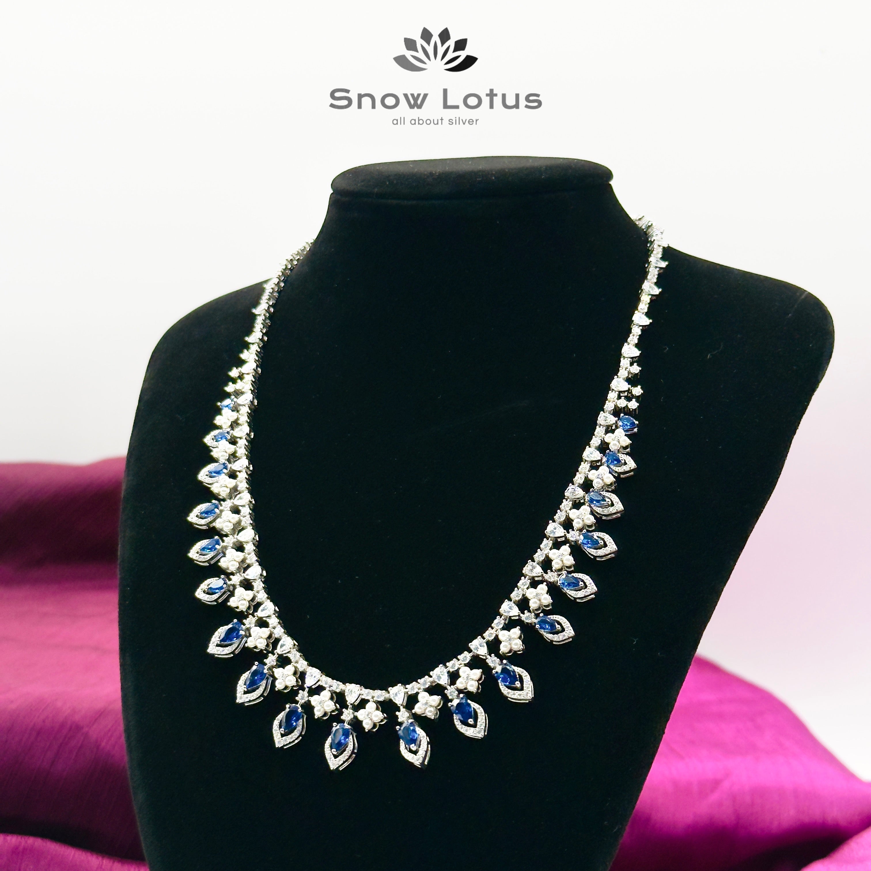 Blue Mirage Neckpiece Set