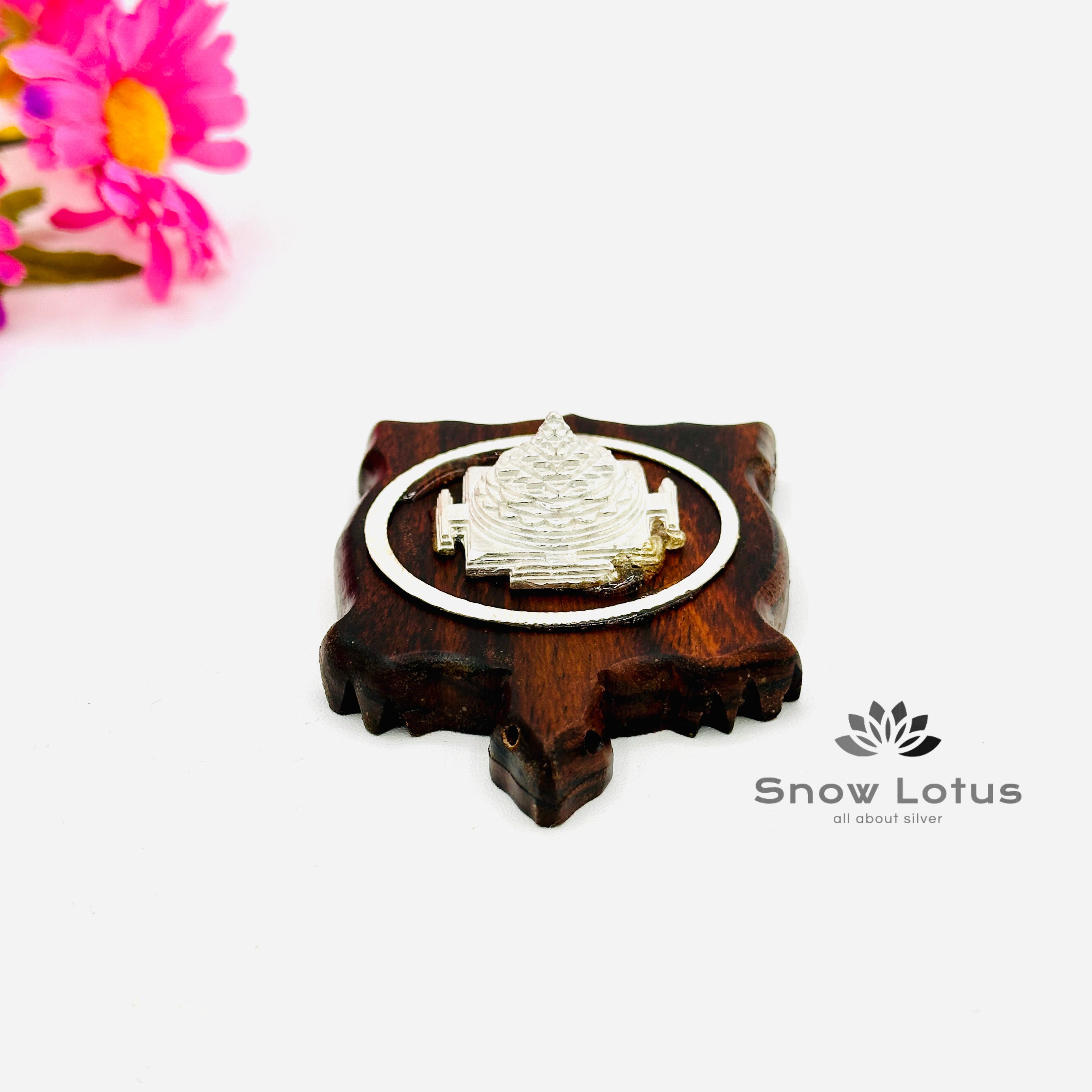 Wooden Turtle base Shree Yantram 925