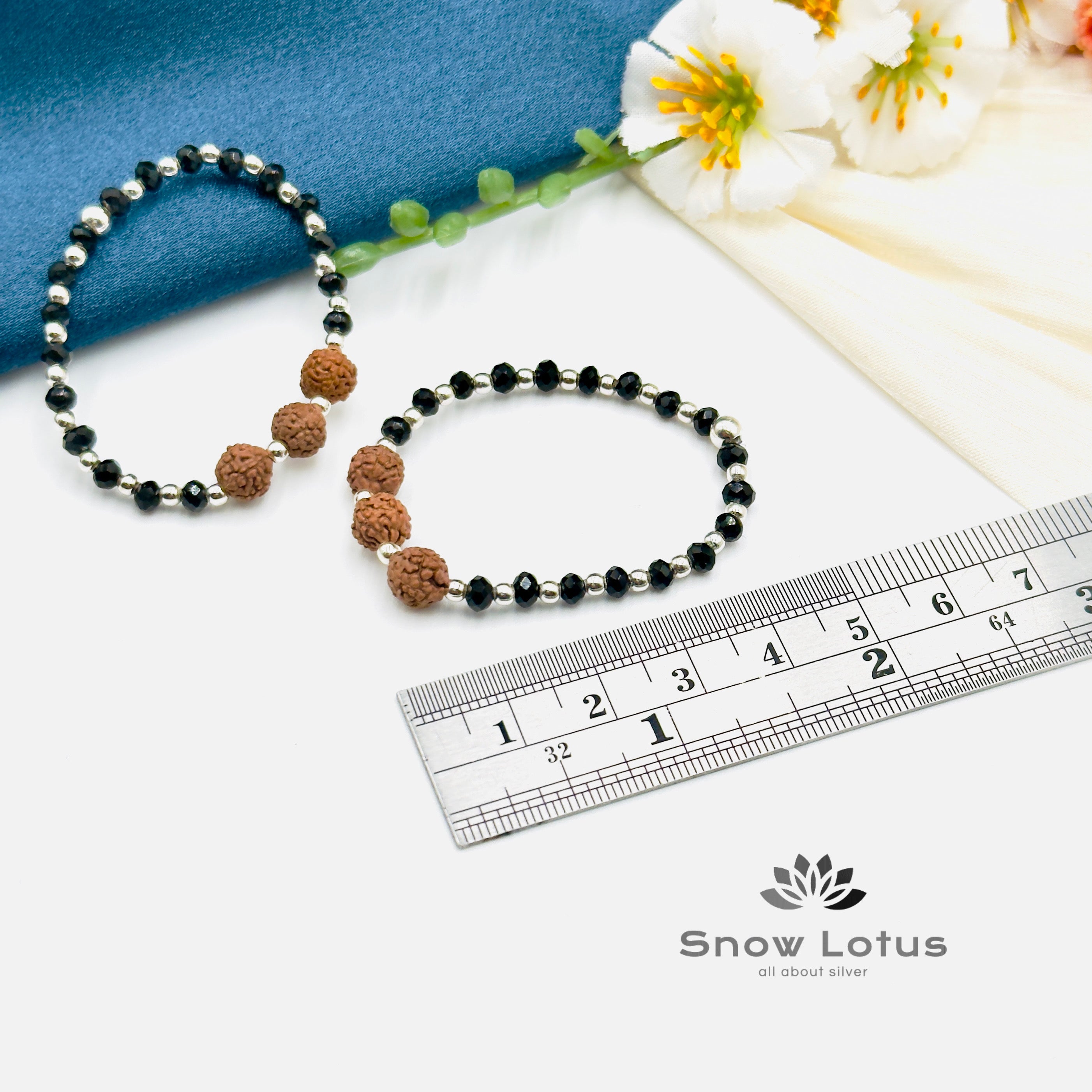 3.0 g Baby Disti Pusalu Triple Rudraksha