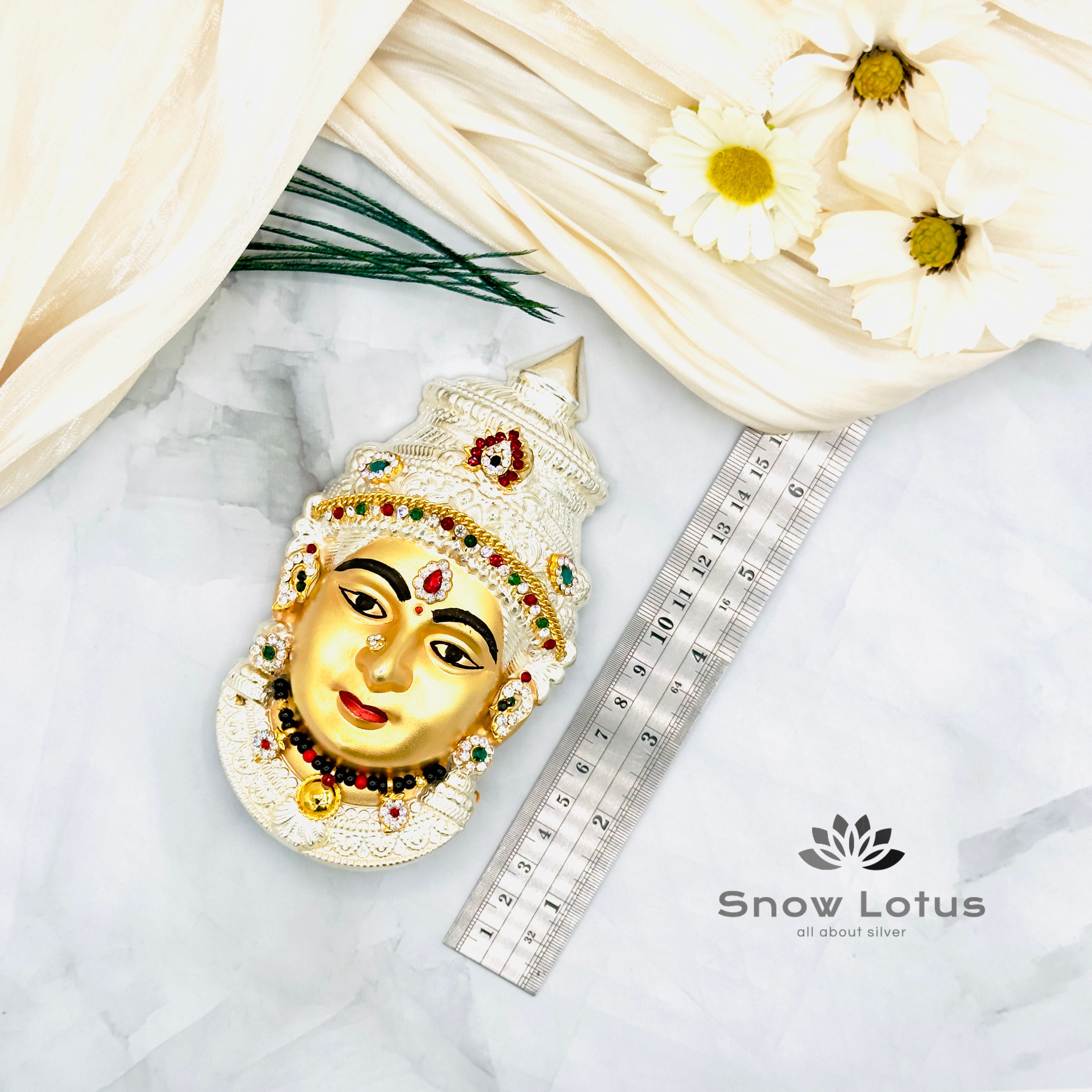 Ammavari face gold with Accesories 925