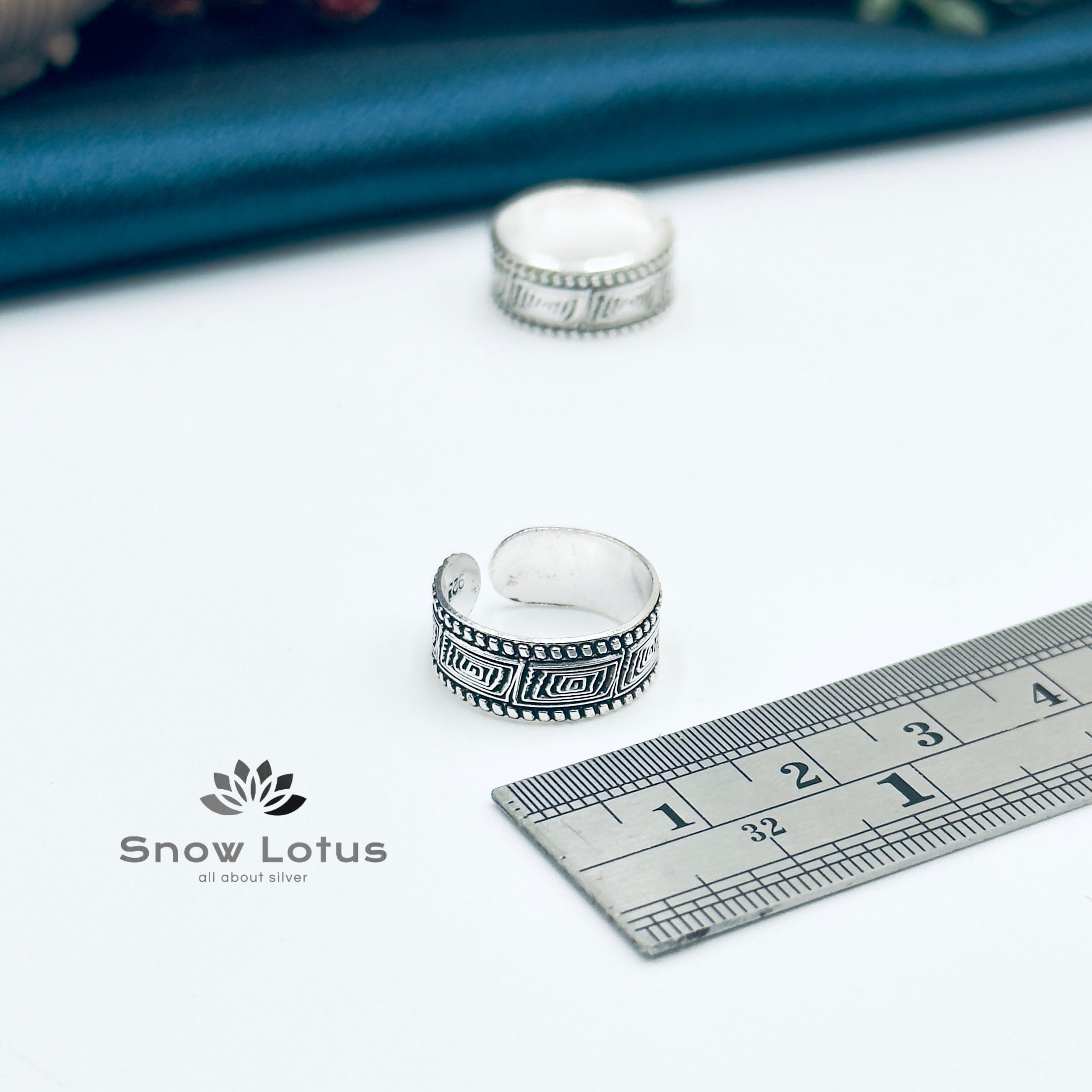 Toe Rings Antique Plain M7