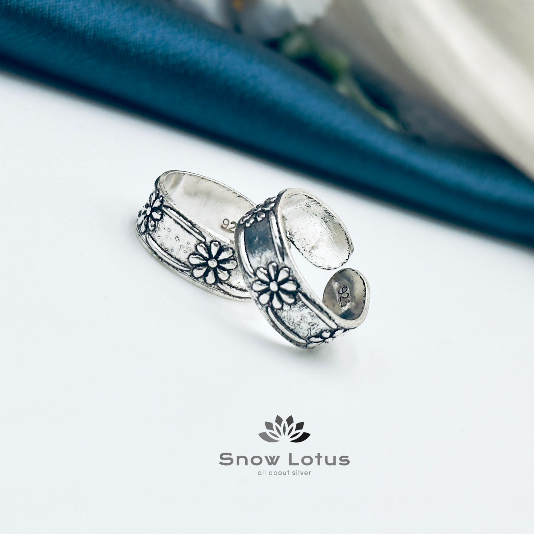 Toe Rings Antique Plain M3