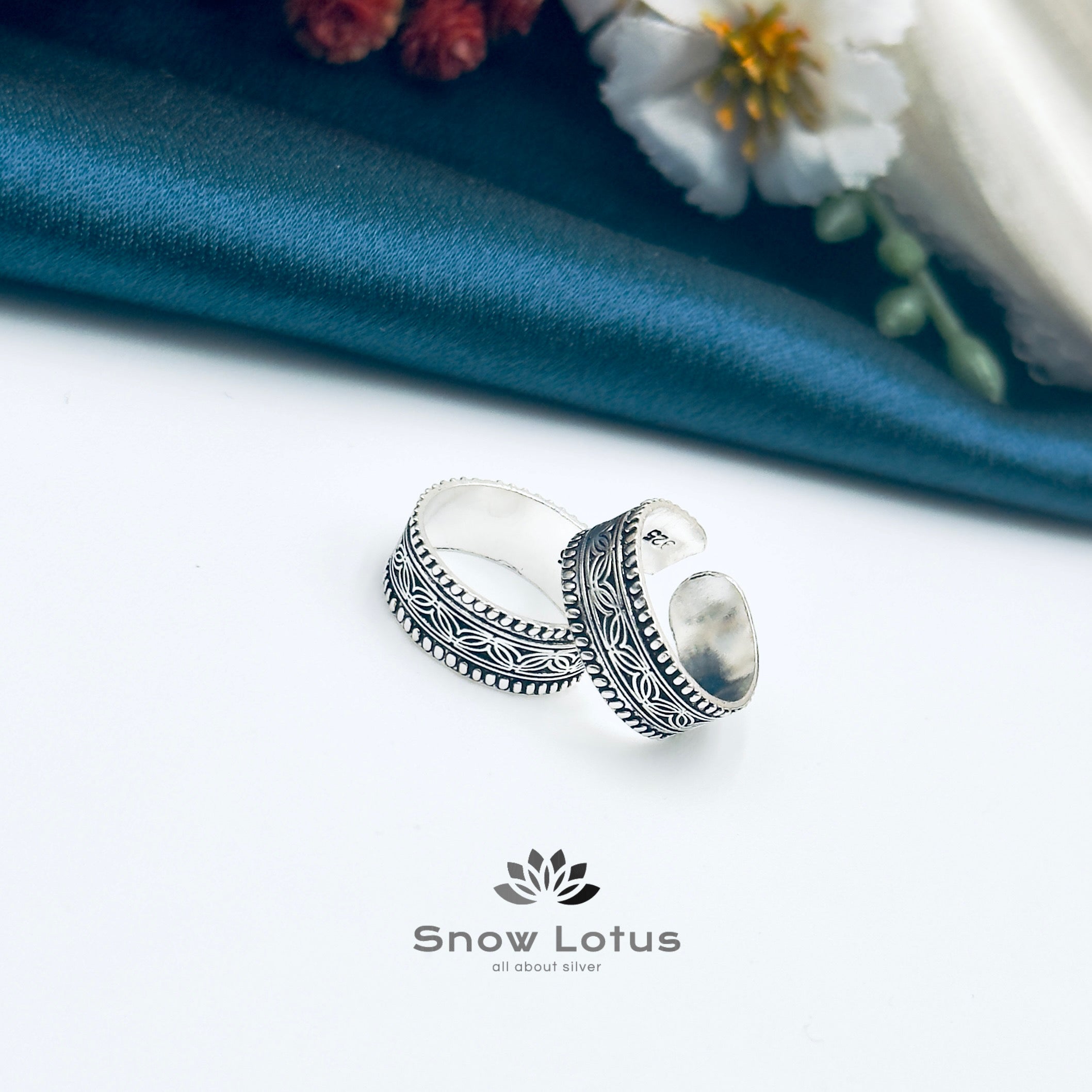 Toe Rings Antique Plain M16