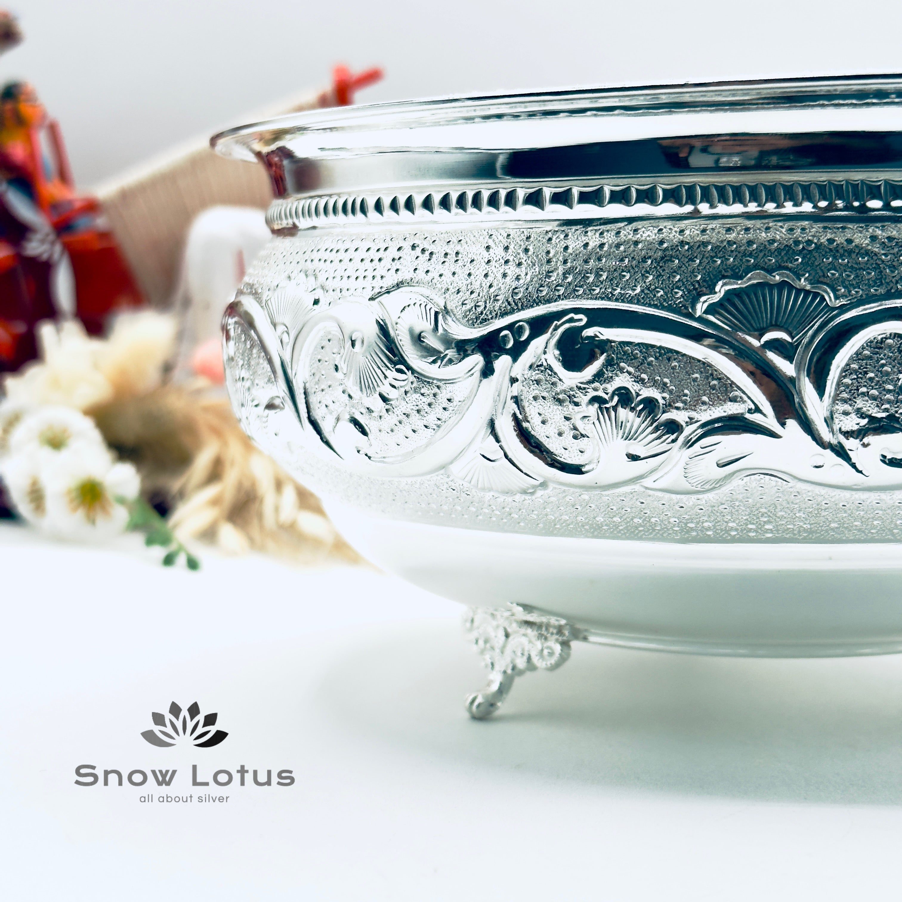 Nakshi Pooja Bowls with Legs