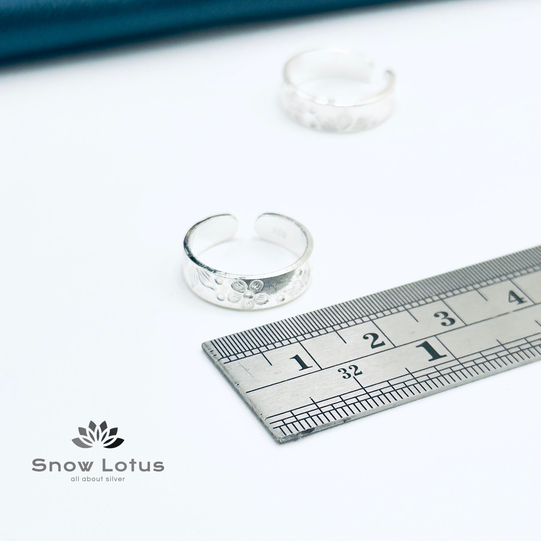 Toe Rings Silver Plain M7