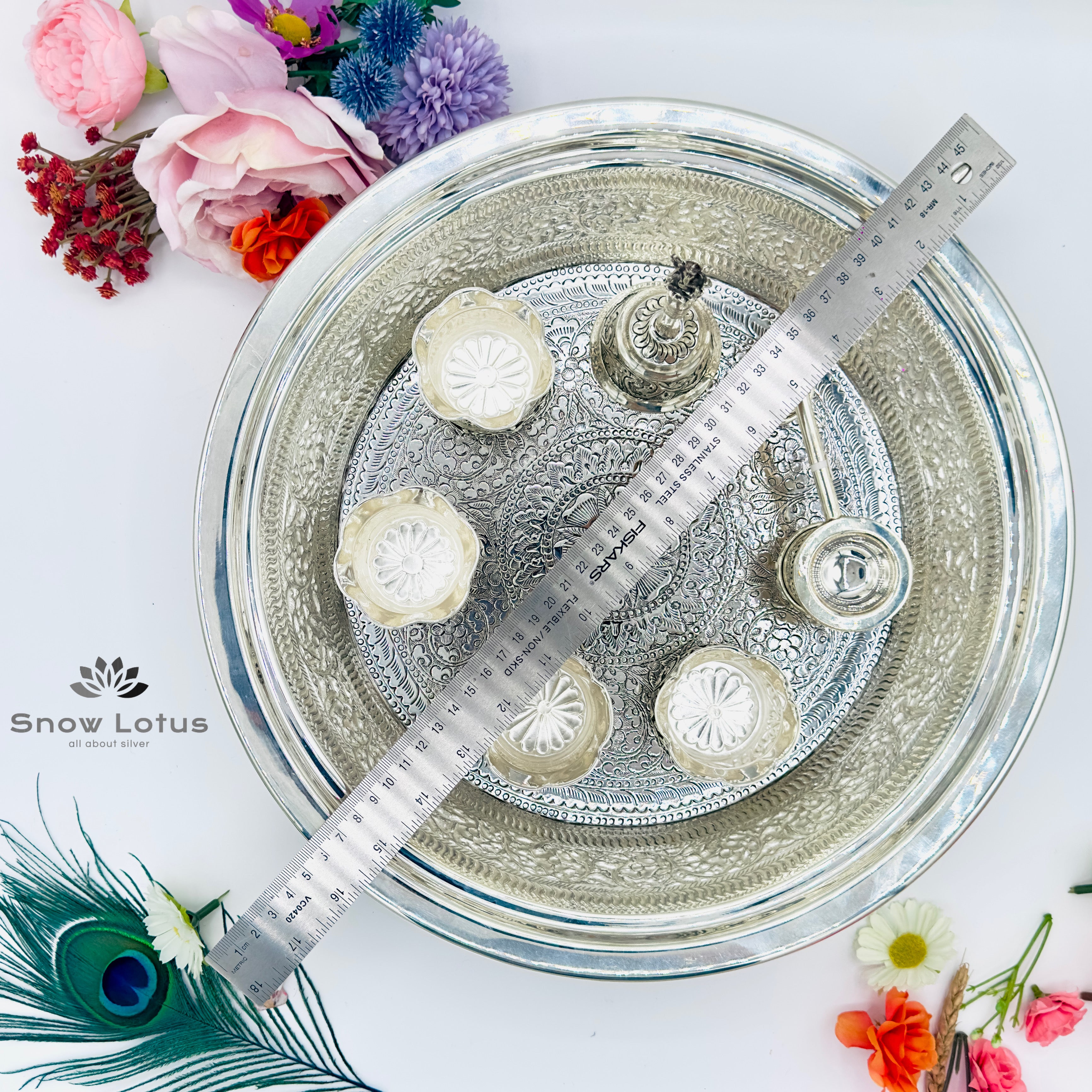 Antique Peacock Pooja Plate / Urli