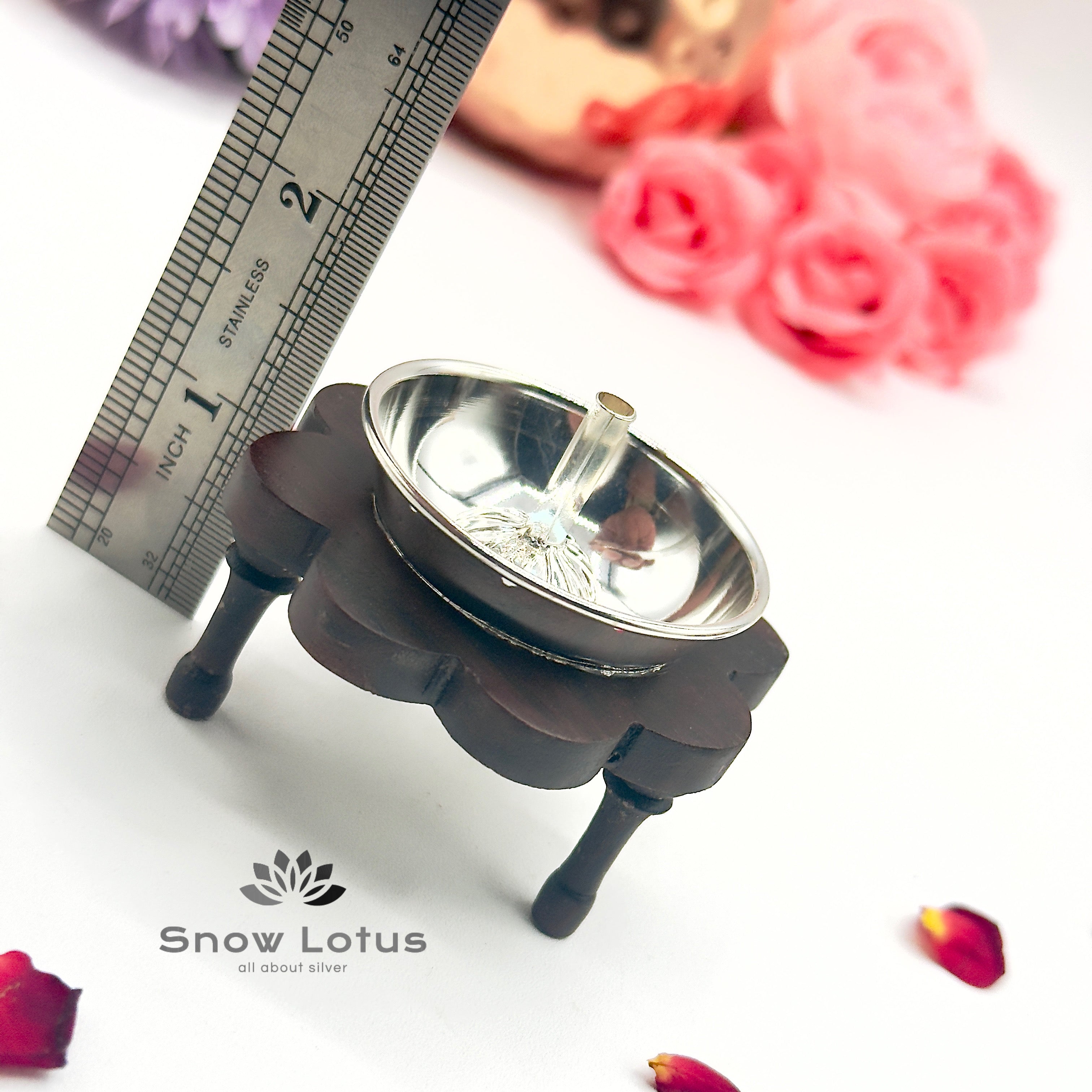 Rose wood Malika Diya box
