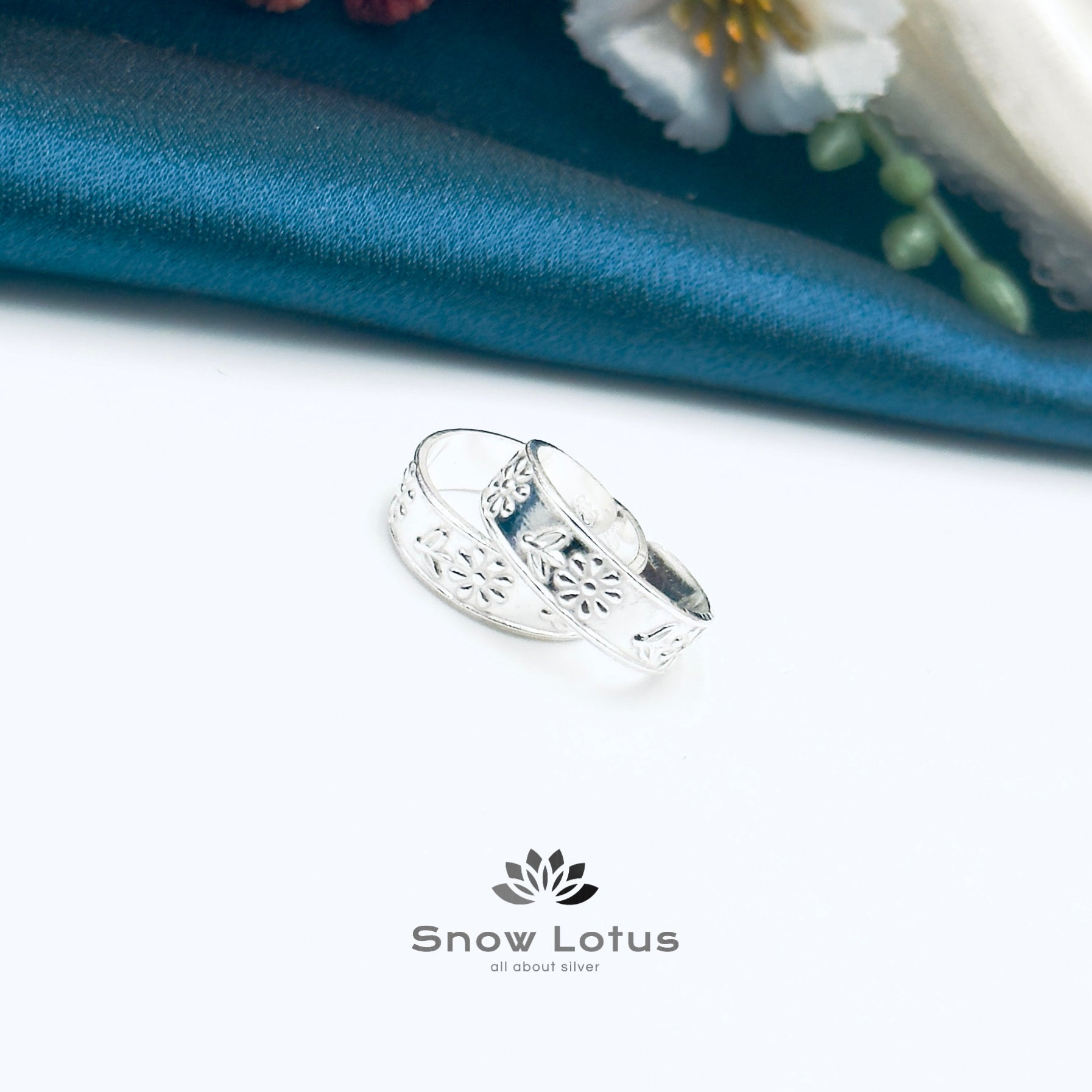 Toe Rings Silver Plain M3